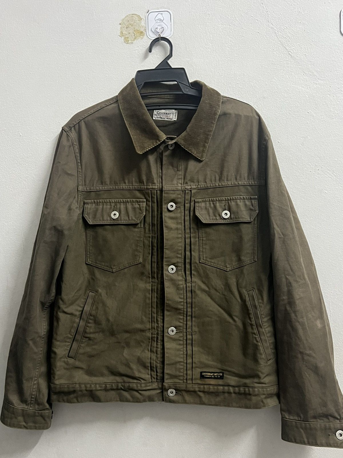 COVERNAT × Vintage Vintage Covernat trucker jacket collar cuduroy army green Size US L / EU 52-54 / 3 - 1 Thumbnail