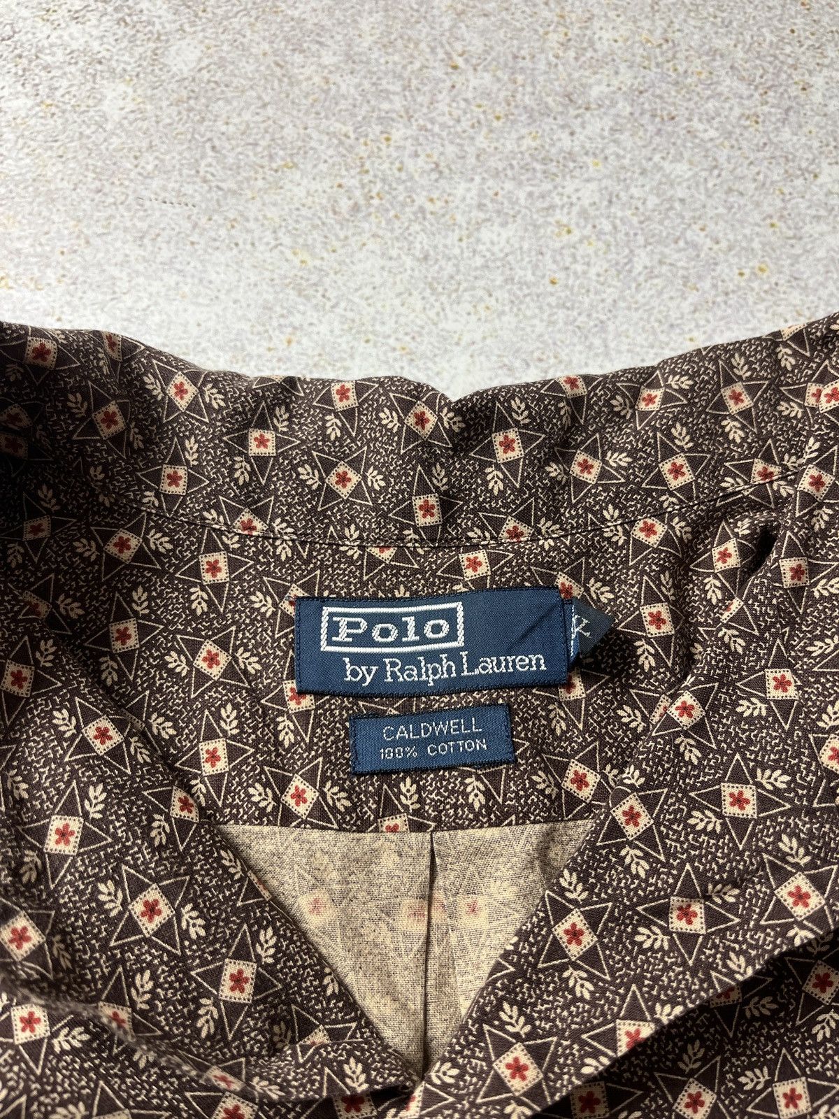 Polo Ralph Lauren Polo Ralph Lauren Caldwell Loop Camp Shirt Geometric Print Size US XL / EU 56 / 4 - 7 Thumbnail