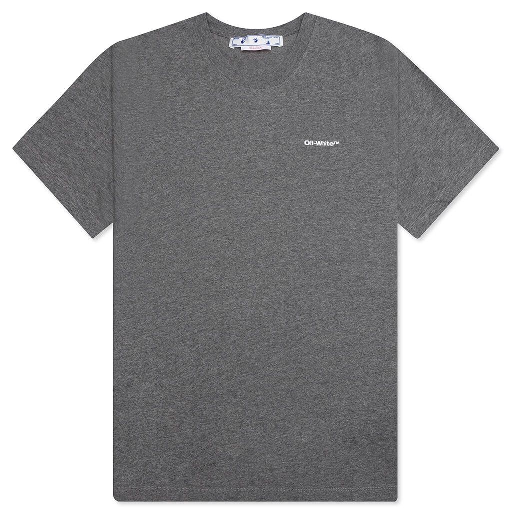 Off-White o1y0325 Logo Crewneck T-Shirt in Grey Size US XS / EU 42 / 0 - 1 Thumbnail