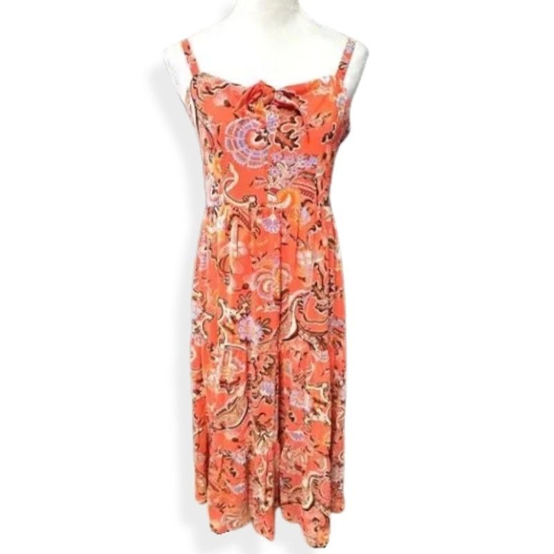 Other INC Tiered Maxi Sleeveless Floral Sundress Pink Womens 4 NWT Size S / US 4 / IT 40 - 2 Thumbnail