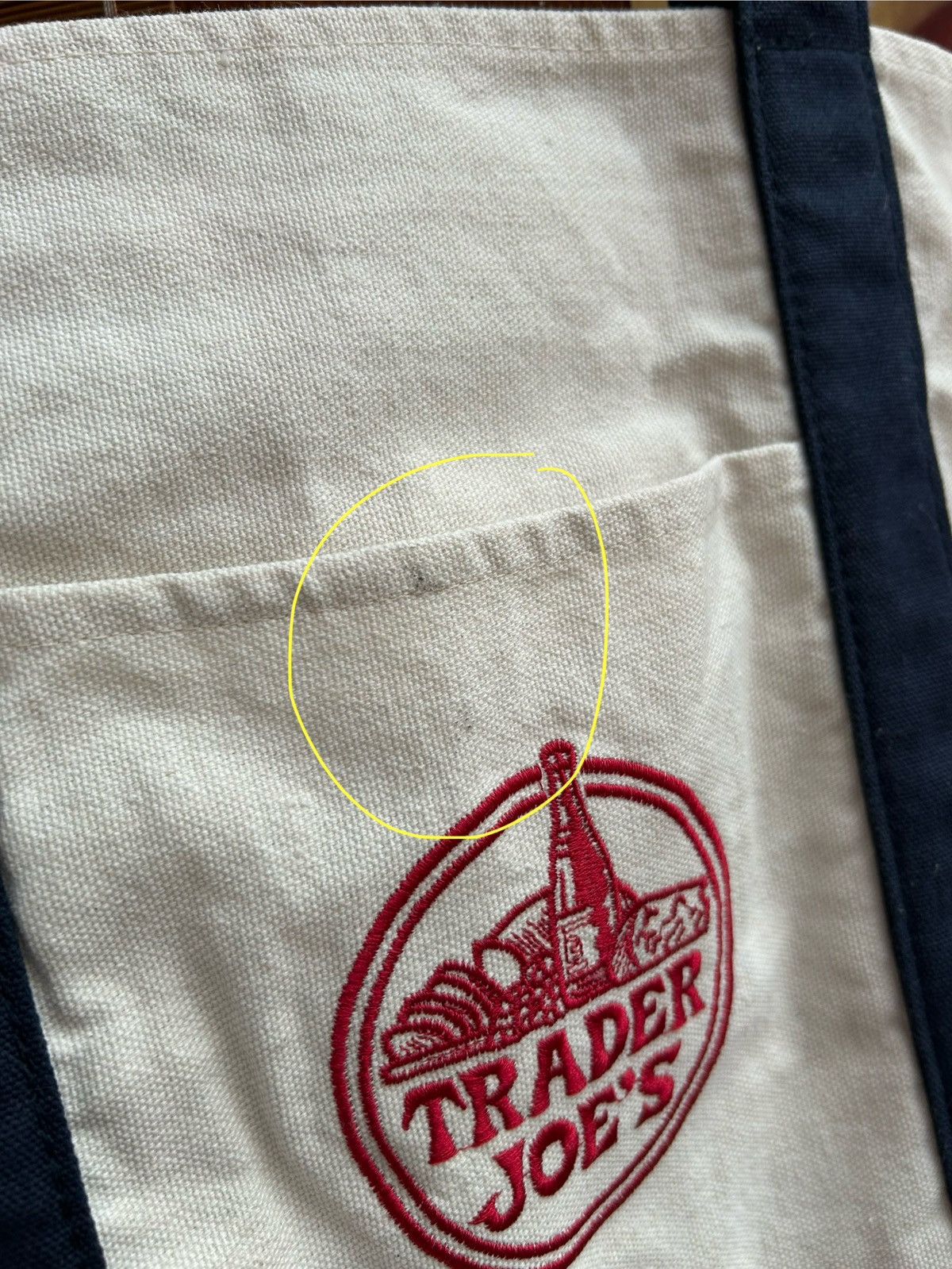 Vintage Traders Joes Large Tote Shopping Bag Size ONE SIZE - 7 Thumbnail