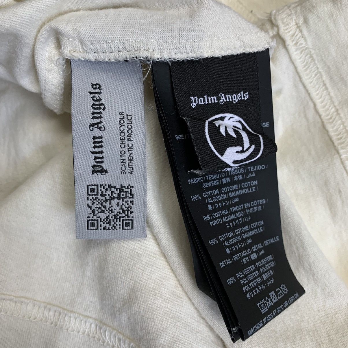Palm Angels Palm Angels Small Tee College Crew White T-Shirt Oversized Size US S / EU 44-46 / 1 - 8 Thumbnail