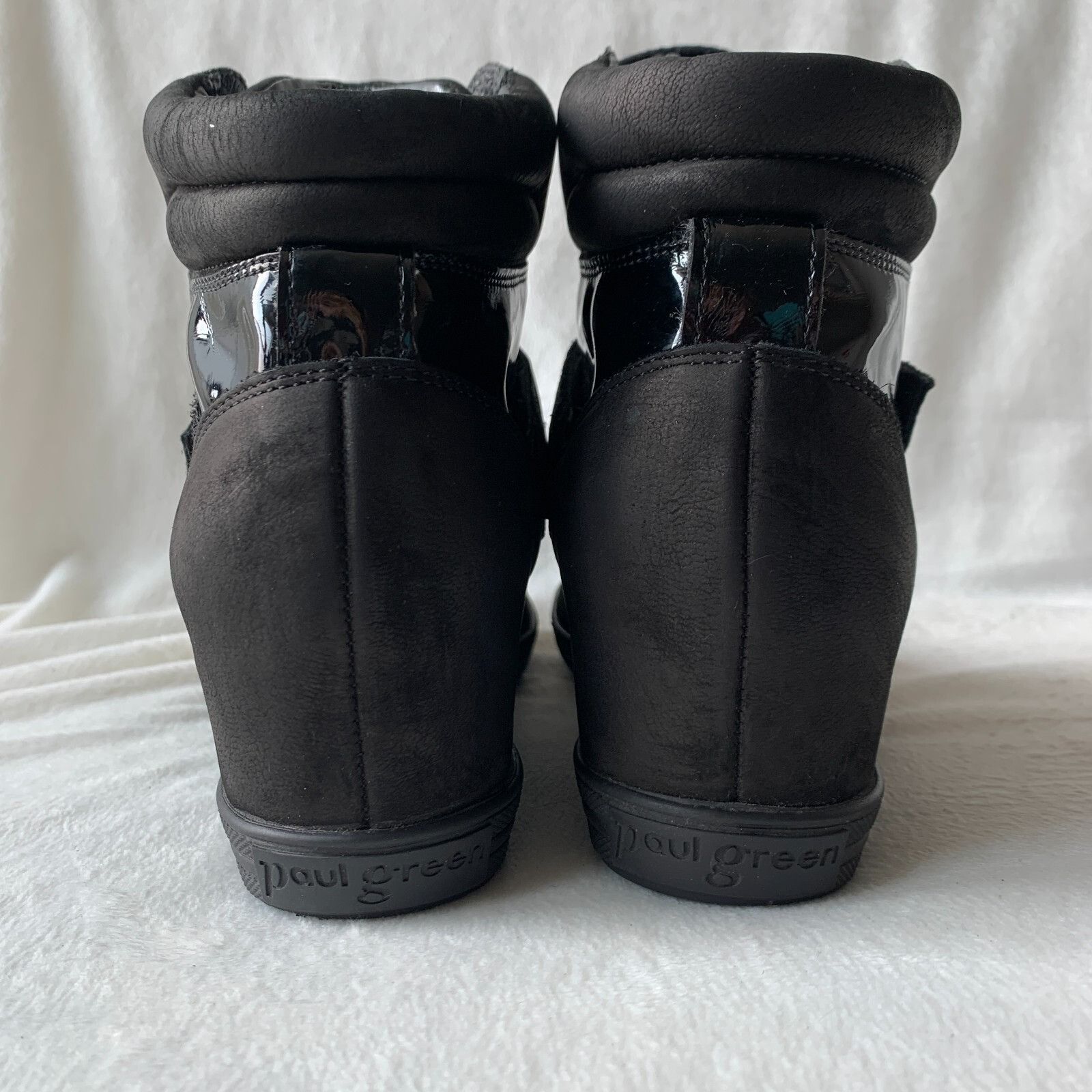 Other Paul Green Leather Sneakers Boots Women's Size 7 Black Lace Size US 7 / IT 37 - 4 Thumbnail