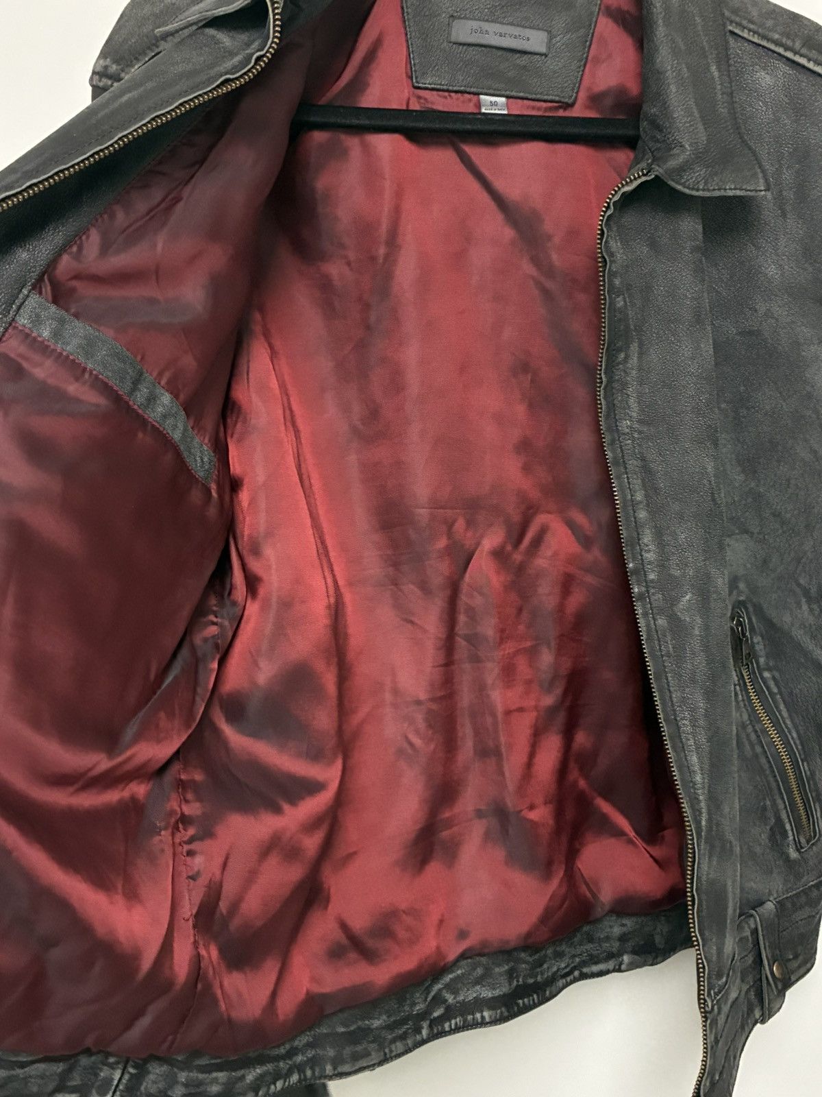 John Varvatos Sorcha Leather Jacket EU 50 USA 40 Size US M / EU 48-50 / 2 - 11 Thumbnail