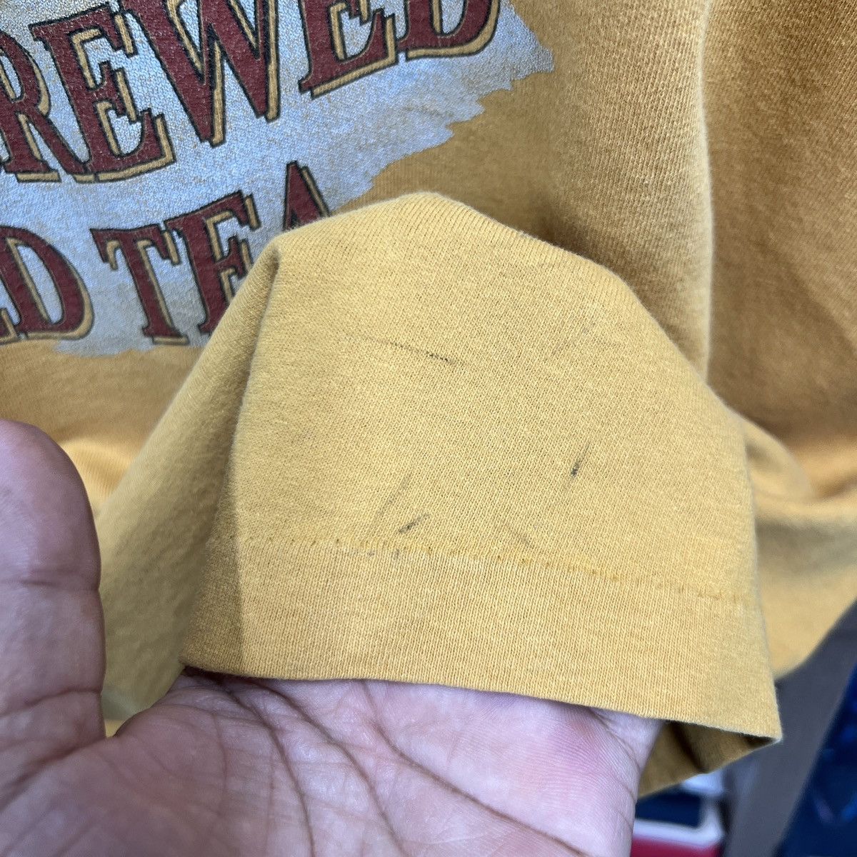 Vintage VTG SNAPPLE BREW ICE TEA PROMO TEE SINGLE STITCH Size US XL / EU 56 / 4 - 5 Thumbnail
