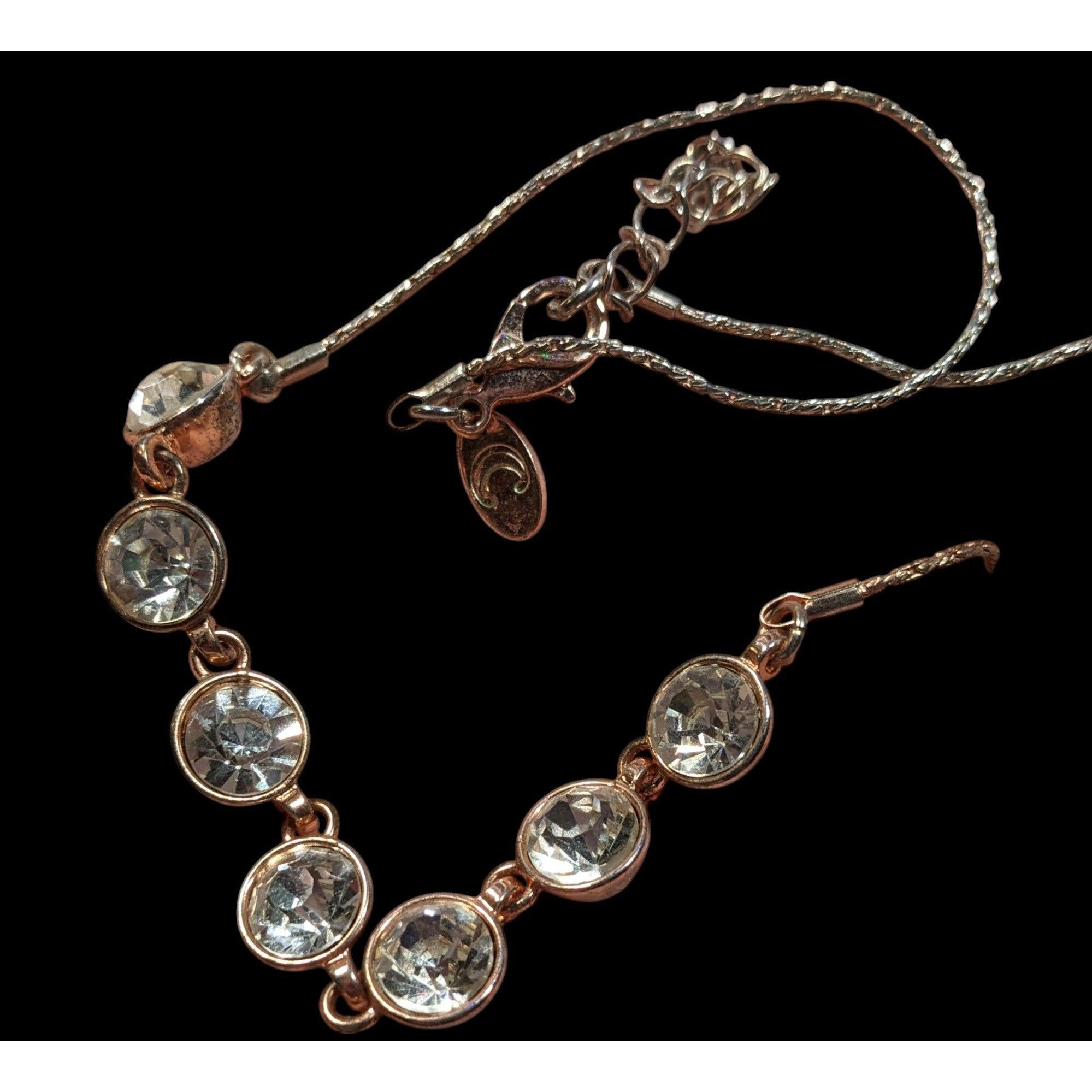 Other Charming Charlie Casual Glam Gold Tone Glass Stone Gemmed Ne Size ONE SIZE - 2 Thumbnail