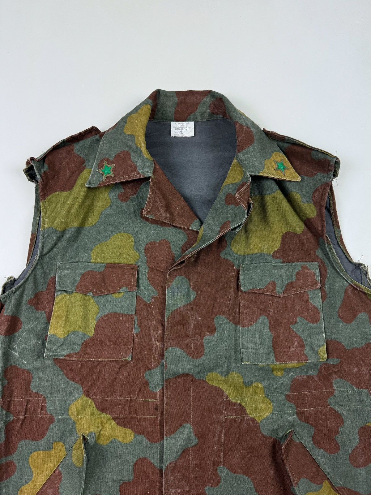 Vintage 1996 Vintage Italian Army San Marco Camouflage Cut Off Vest Size US M / EU 48-50 / 2 - 10 Thumbnail