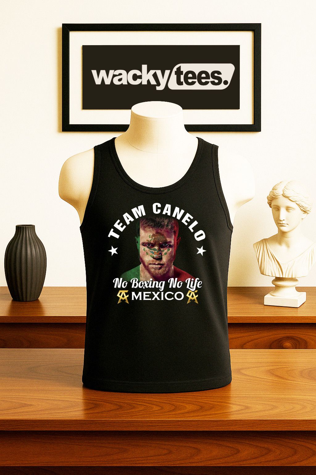 Other Team Canelo Alvarez Mexican Flag Face Graphic Tee Shirt Size US L / EU 52-54 / 3 - 2 Thumbnail