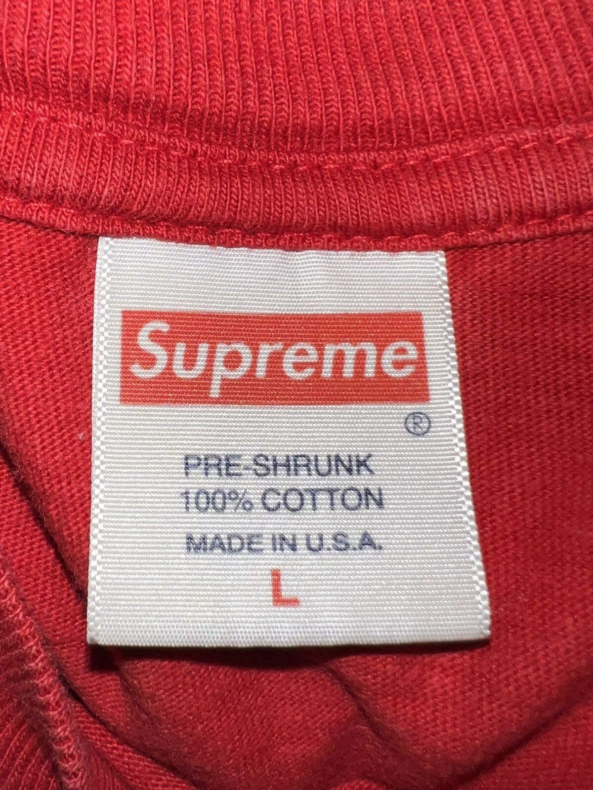 Supreme Supreme Chart Tee Red Size US L / EU 52-54 / 3 - 2 Thumbnail