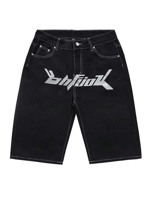 Japanese Brand VINTAGE RETRO 90s drip street shorts jorts Size US 36 / EU 52 - 3 Thumbnail