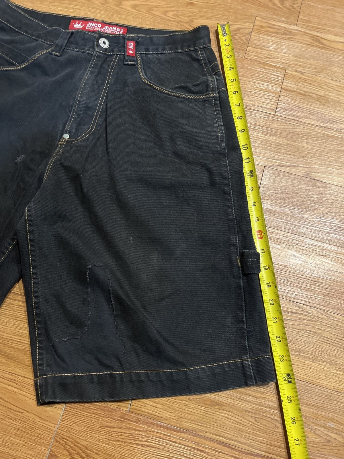 JNCO vintage baggy skater jnco flaming skull jorts Size US 32 / EU 48 - 6 Thumbnail