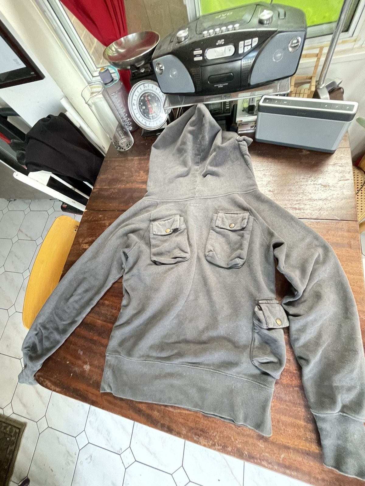 Kapital AW20 Kapital ‘Alpine’ Multi Pocket Utility Cargo Hoodie Size US M / EU 48-50 / 2 - 2 Thumbnail