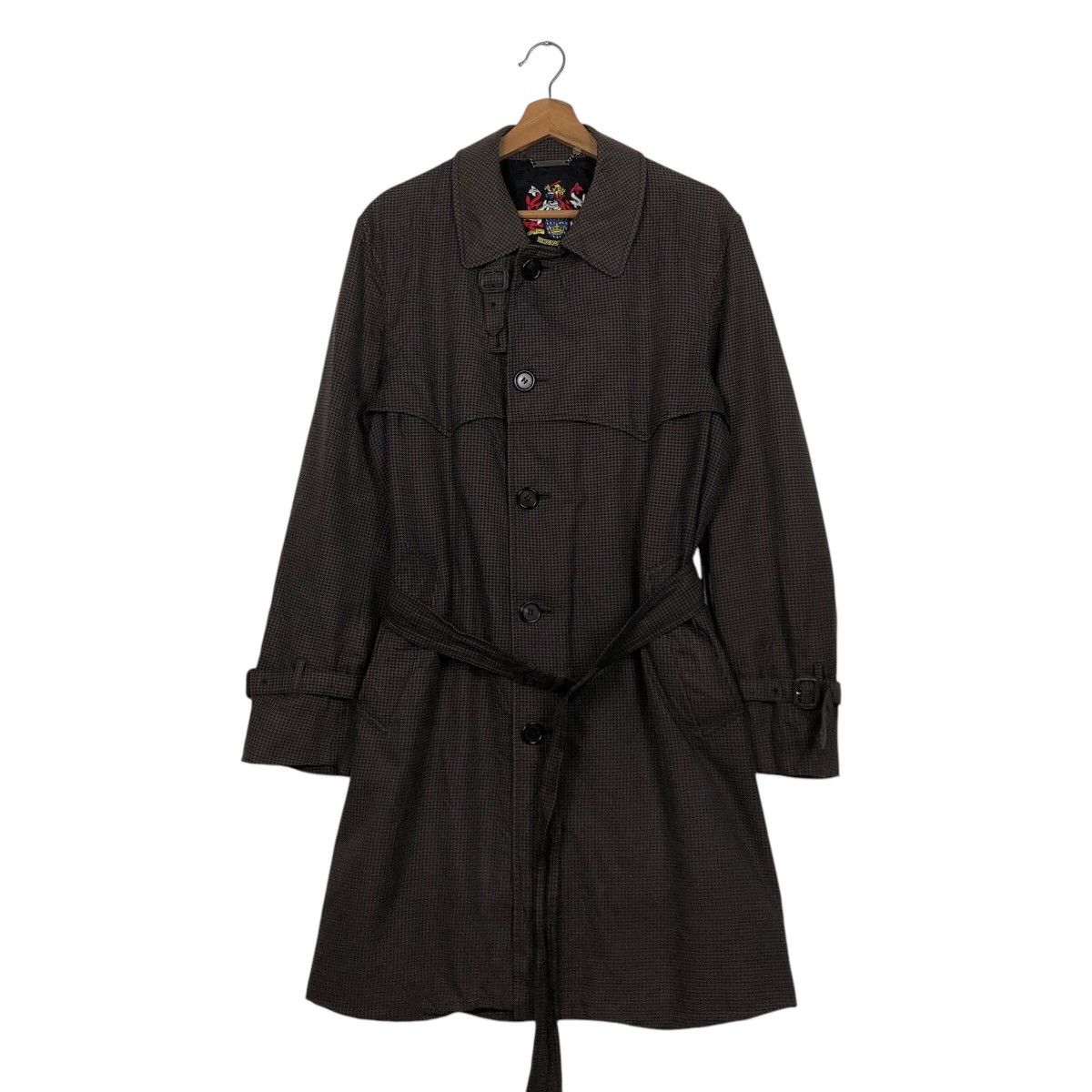Aquascutum × Vintage 📌Vintage Long Jacket Belted Aquascutum Made in England Size US M / EU 48-50 / 2 - 2 Thumbnail