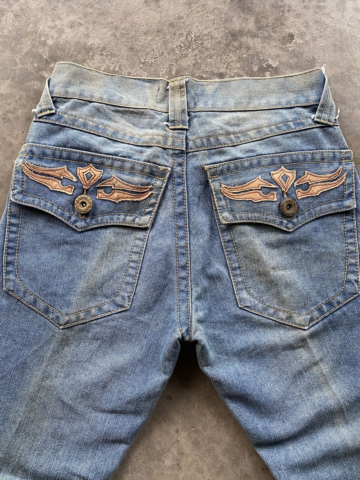 Hysteric Glamour × Japanese Brand Flare Jeans Japanese No boundaries Distressed 30x29 Size US 30 / EU 46 - 14 Thumbnail