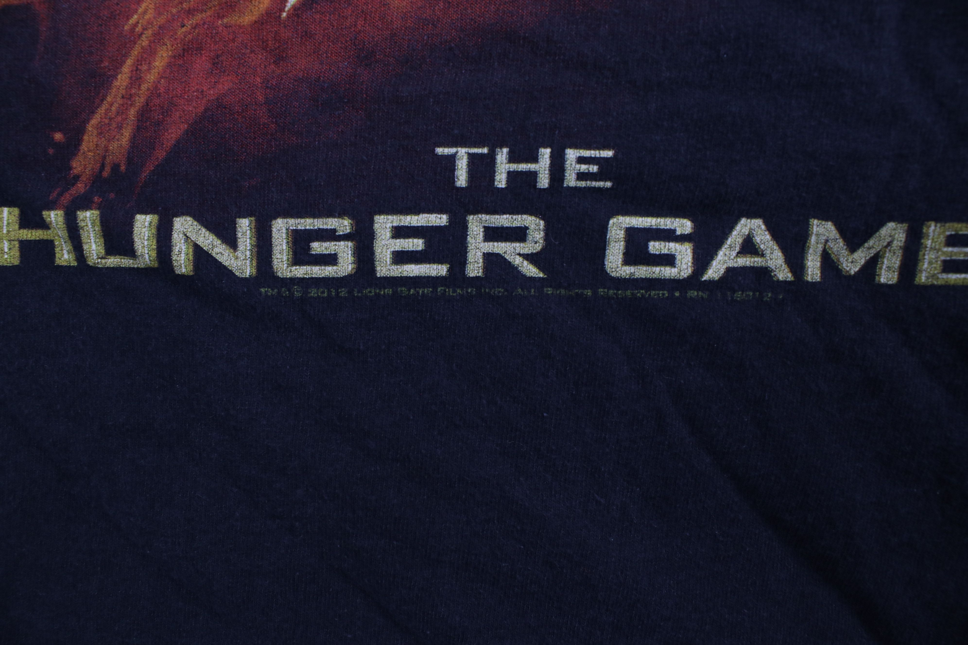 Vintage Vintage Y2K The Hunger Games Short Sleeve T-Shirt Black Size US L / EU 52-54 / 3 - 5 Thumbnail