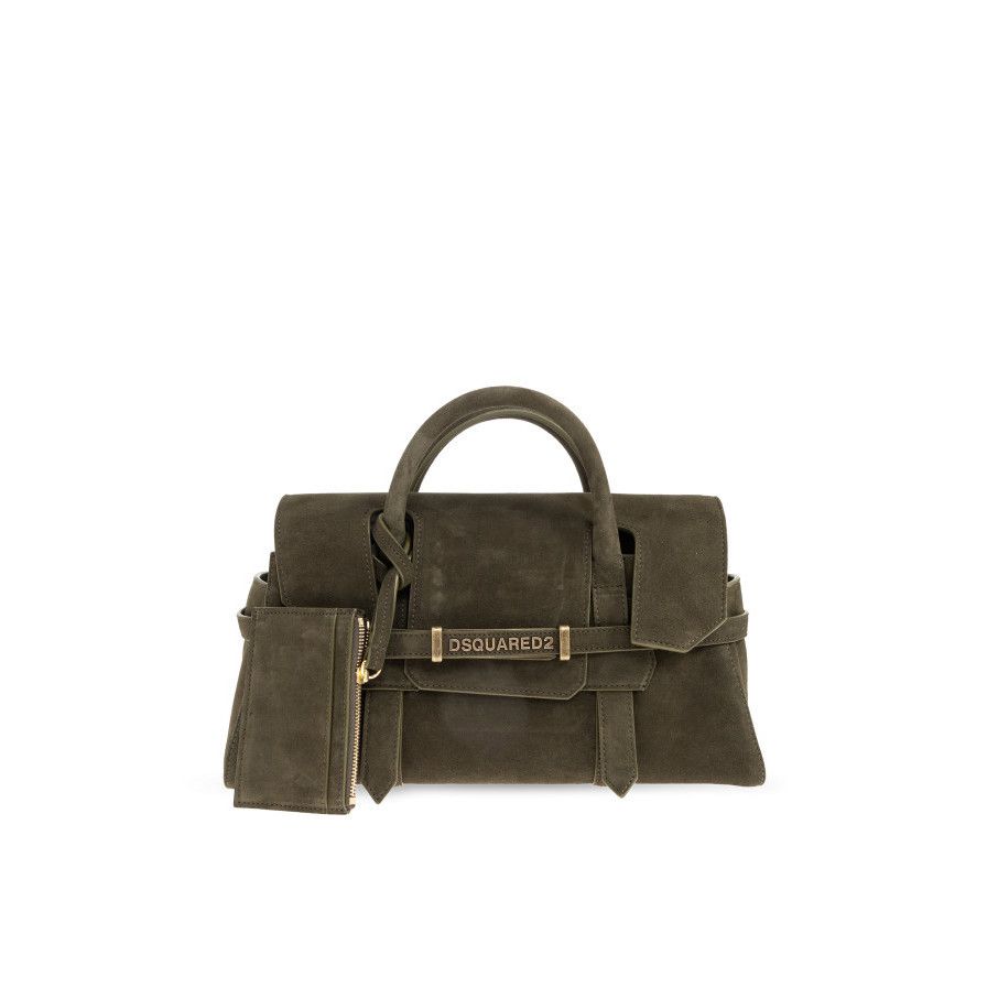 Dsquared2 DSQUARED2 Green Suede Shoulder Bag New & Authentic Size ONE SIZE - 1 Thumbnail