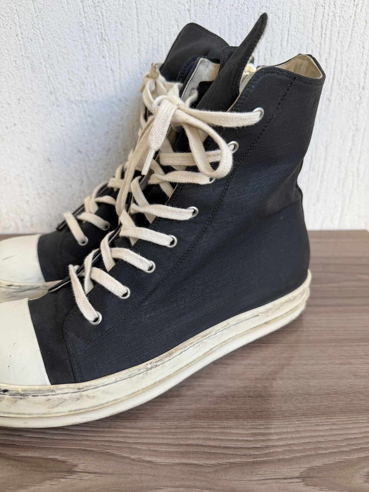 Rick Owens Drkshdw Waxed drkshdw ramones Size US 10 / EU 43 - 9 Thumbnail