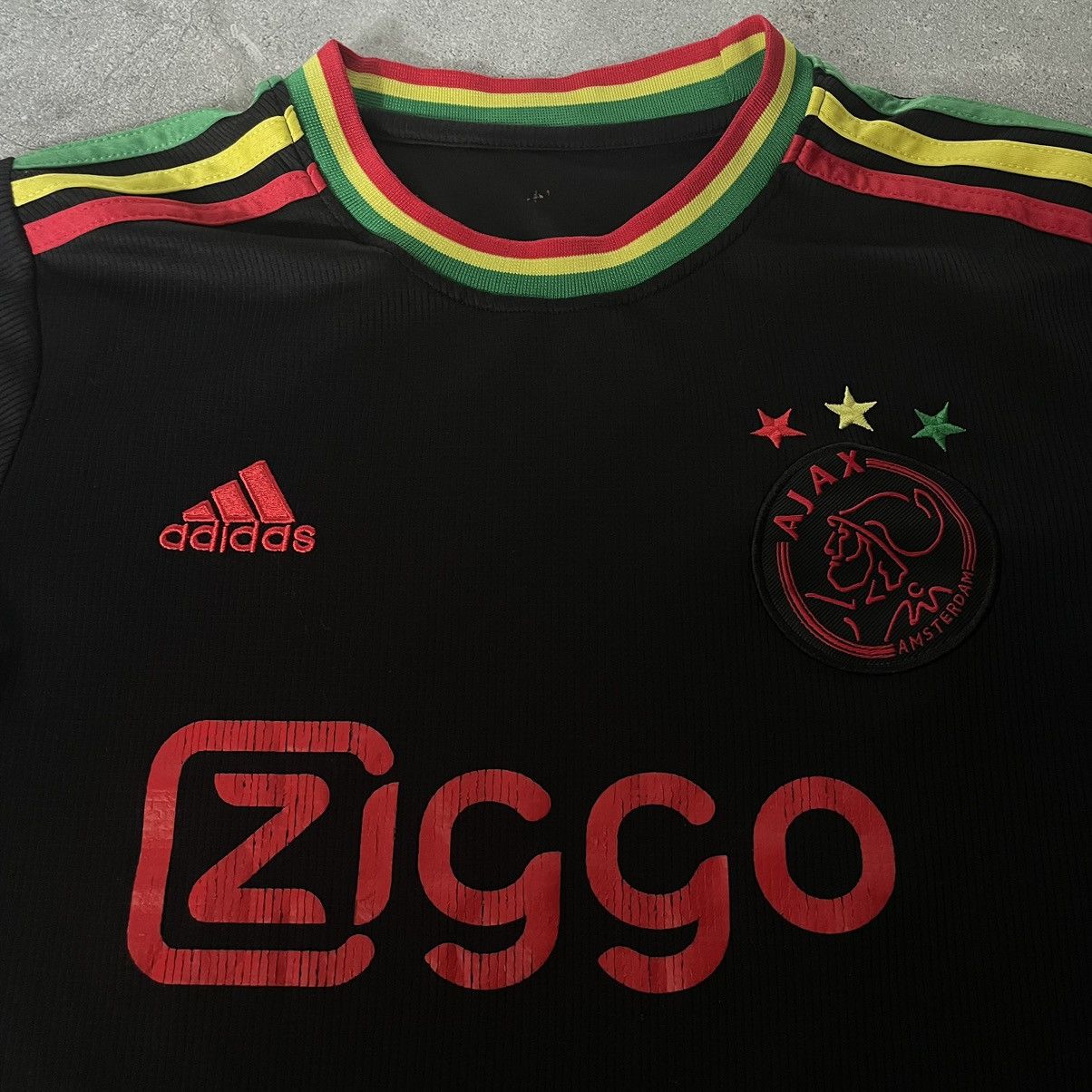 Adidas Ajax Adidas ziggo soccer jersey shirt tee Zippo Rasta Size US S / EU 44-46 / 1 - 2 Thumbnail
