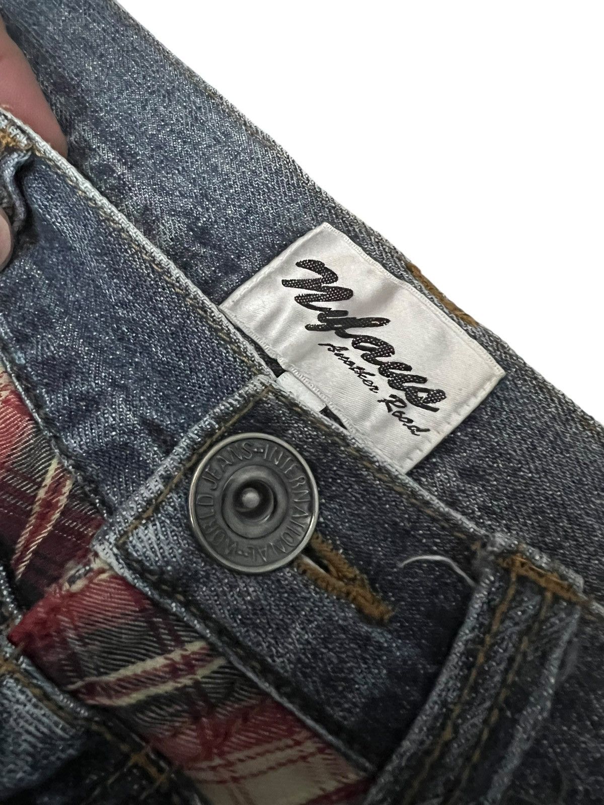 Japanese Brand VINTAGE NYLAUS JAPAN DOUBLE WAIST CLAWMARK JEANS PPFM STYLE Size US 31 - 8 Thumbnail