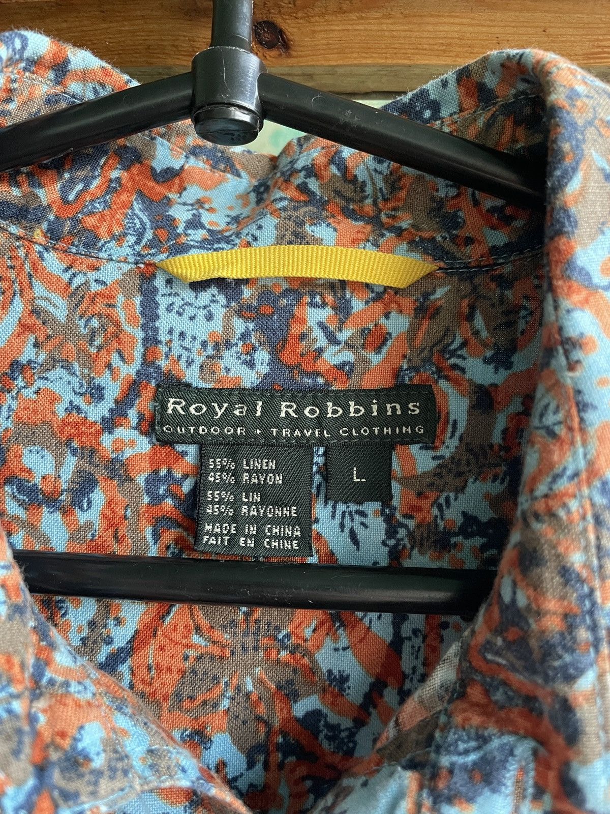 Royal Robbins Royal Robbins Short Sleeve Travel Linen Shirts Size US L / EU 52-54 / 3 - 4 Thumbnail