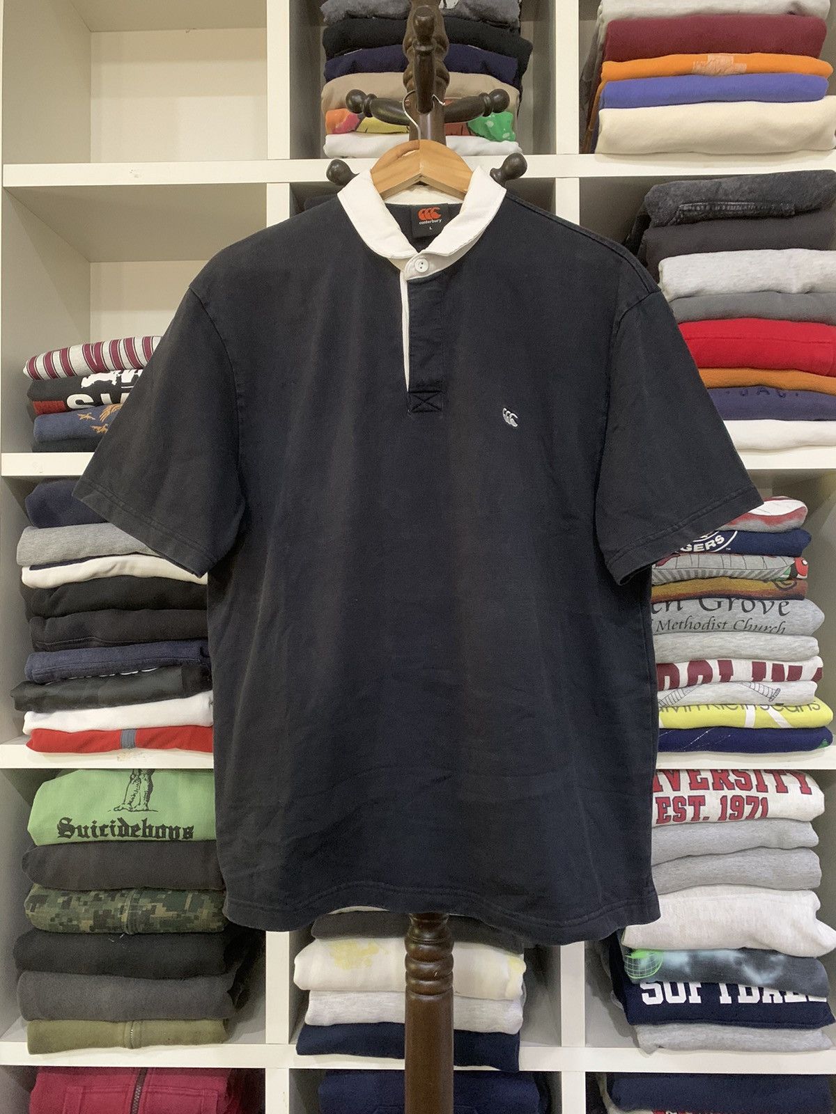 Canterbury of New Zealand × NFL × Vintage Vintage Canterbury Polo Size US L / EU 52-54 / 3 - 1 Thumbnail