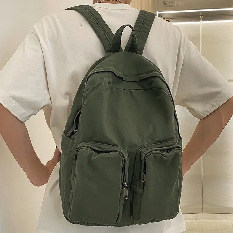 Japanese Brand Green Travel Backpack Size ONE SIZE - 1 Thumbnail