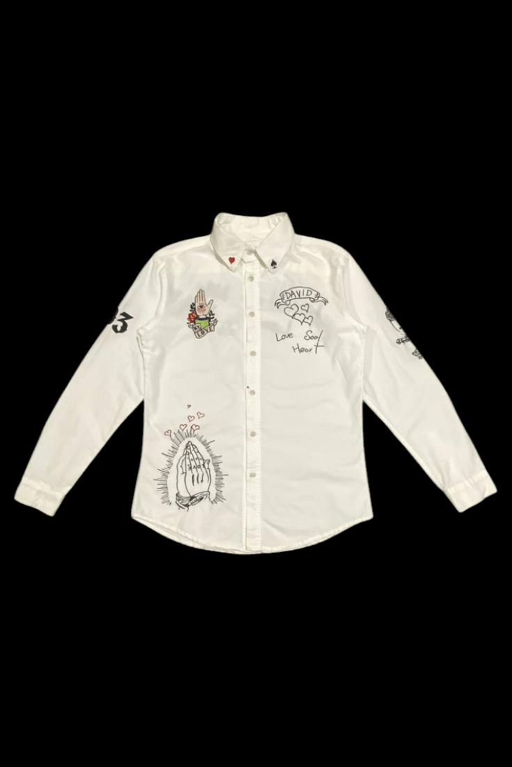 crazy sick love j2 poem soul hearts button up long sleeve