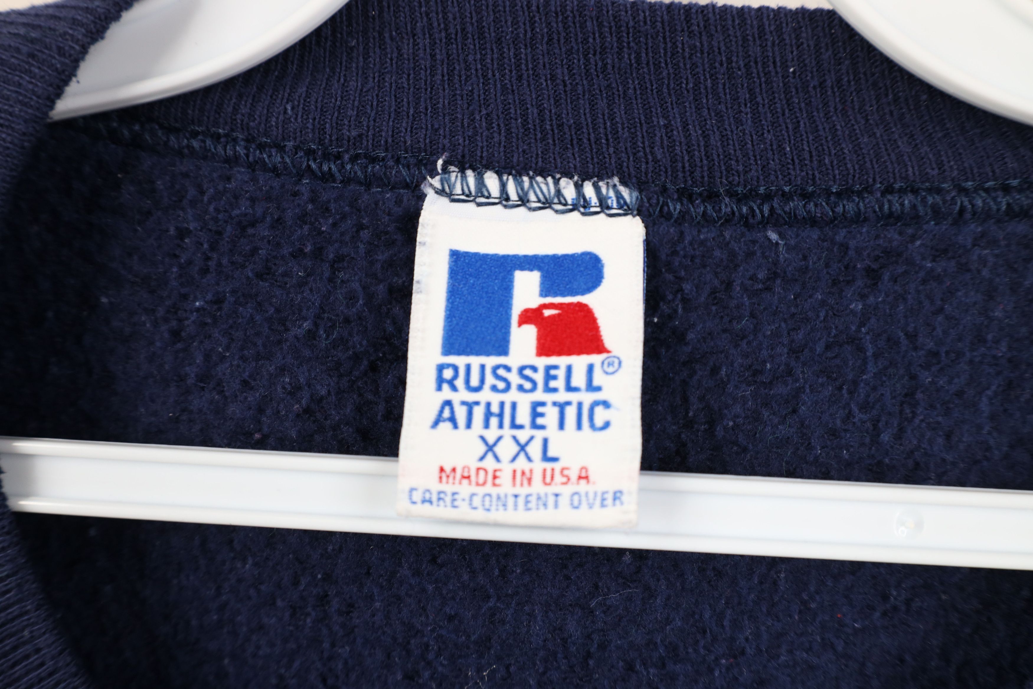 Russell Athletic Vintage 90s Russell Athletic Crewneck Sweatshirt USA Blue Size US XXL / EU 58 / 5 - 10 Thumbnail