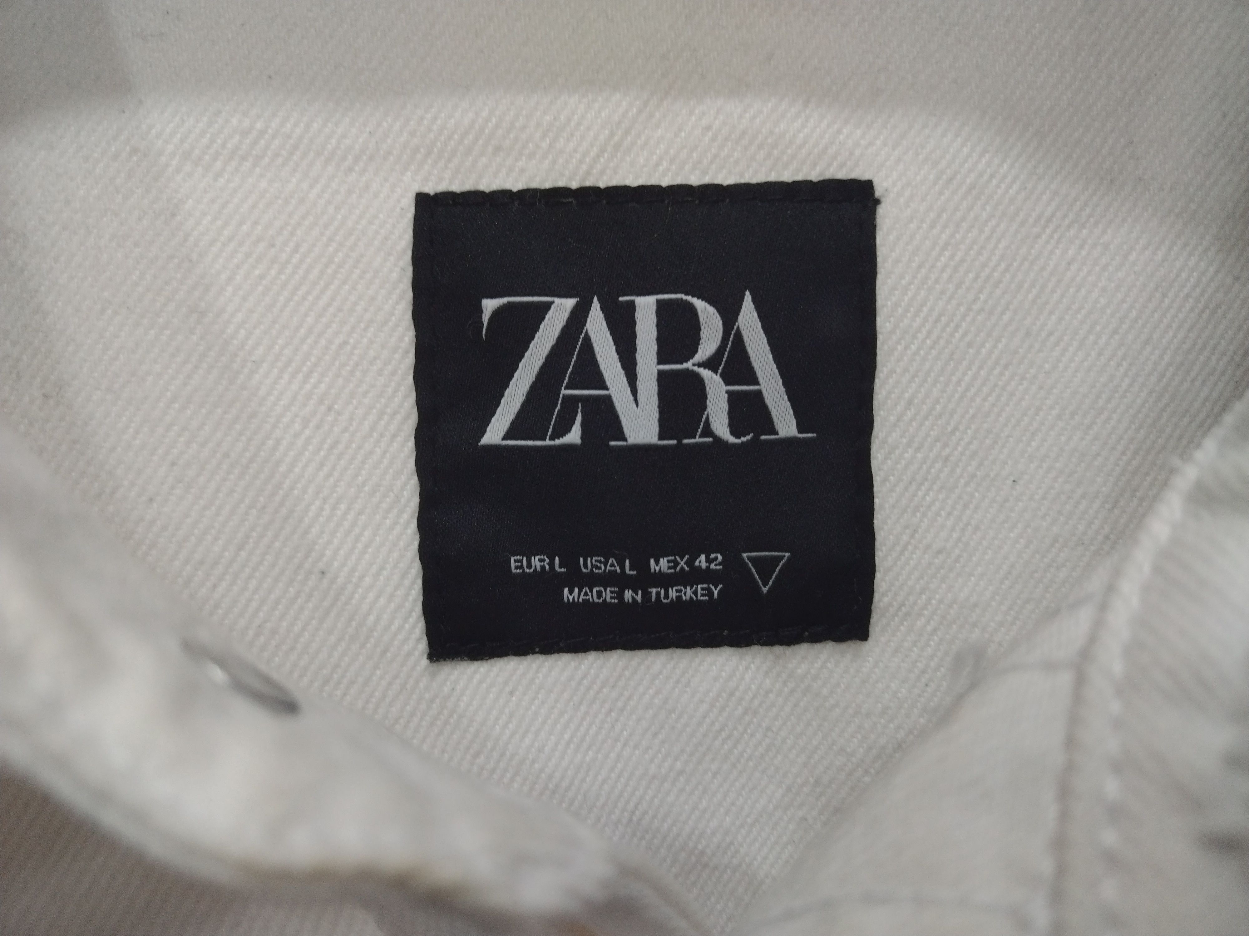 Zara AWESOME STYLO ZARA DENIM JACKET PATCHWORK SCRIPT DESIGN Size US L / EU 52-54 / 3 - 4 Thumbnail