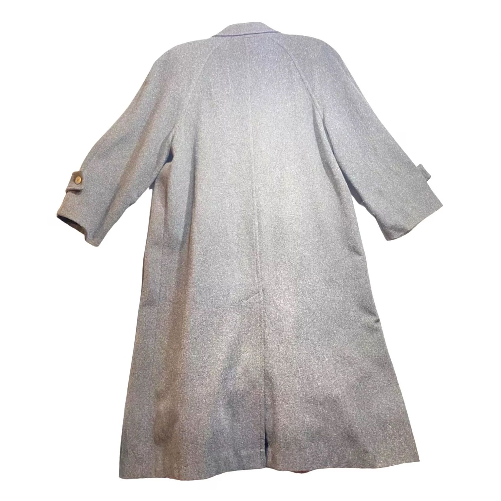Vintage VINTAGE Breckenridge Wool Jacket Coat Long Dark Gray Sz 8 OverCoat Button Womens Winter Casual 90s Size M / US 6-8 / IT 42-44 - 2 Thumbnail