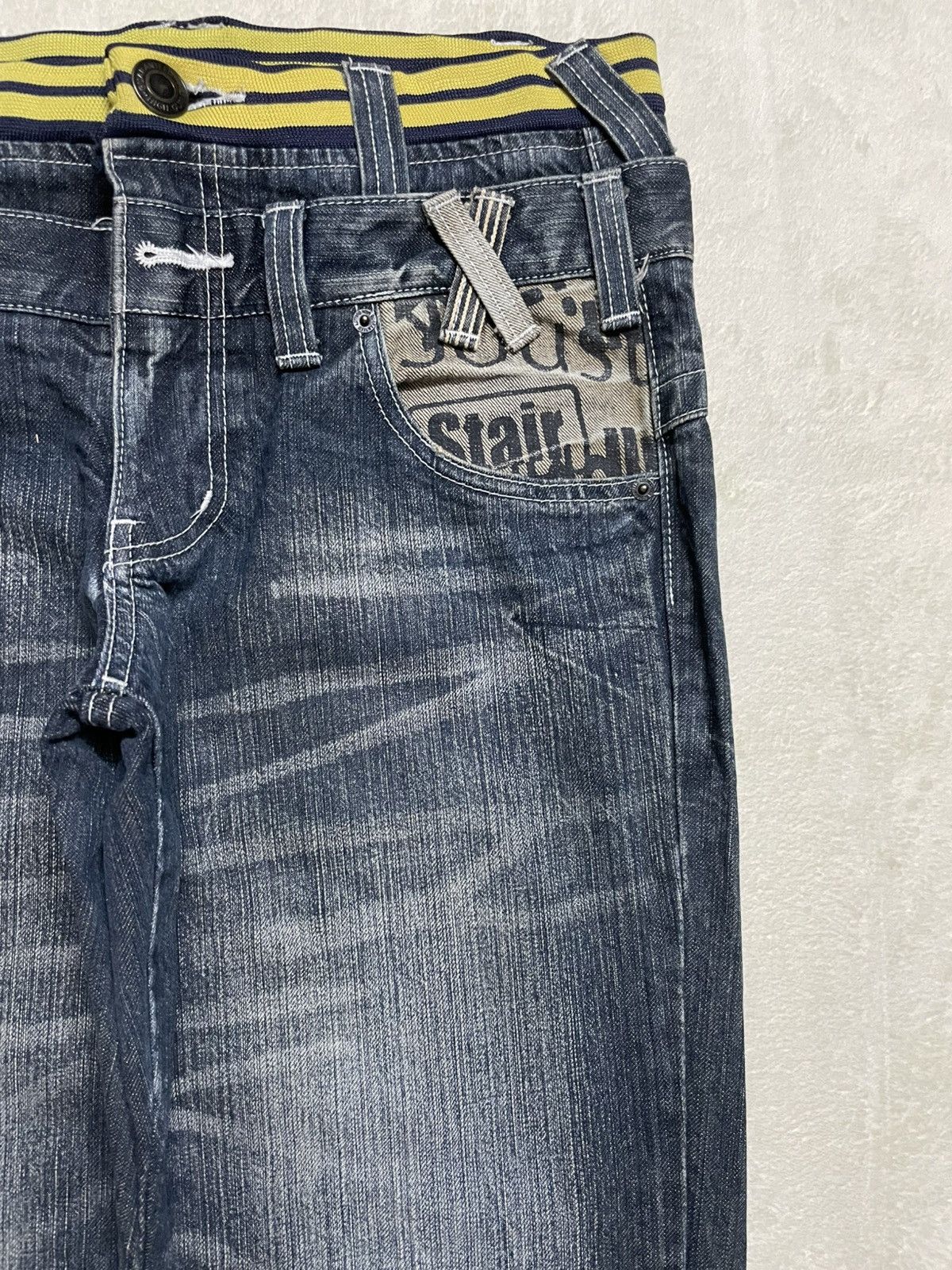 Japanese Brand Vintage Japanese Brand Mudwash Double Waist Rare Jeans Size US 32 / EU 48 - 4 Thumbnail