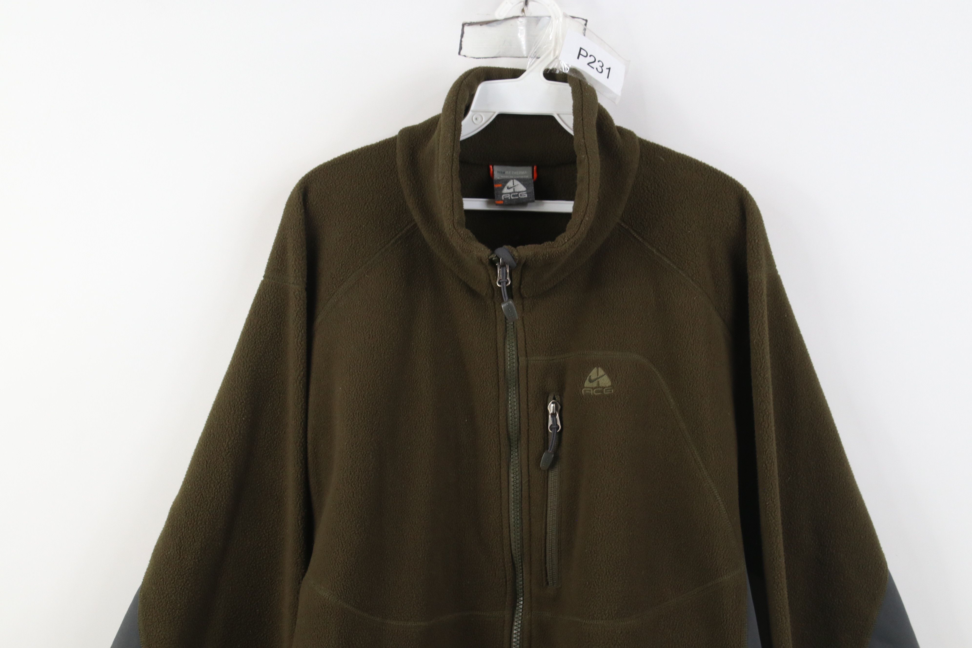Nike Vintage Y2K Nike ACG Mini Swoosh Fleece Full Zip Jacket Size US L / EU 52-54 / 3 - 2 Thumbnail