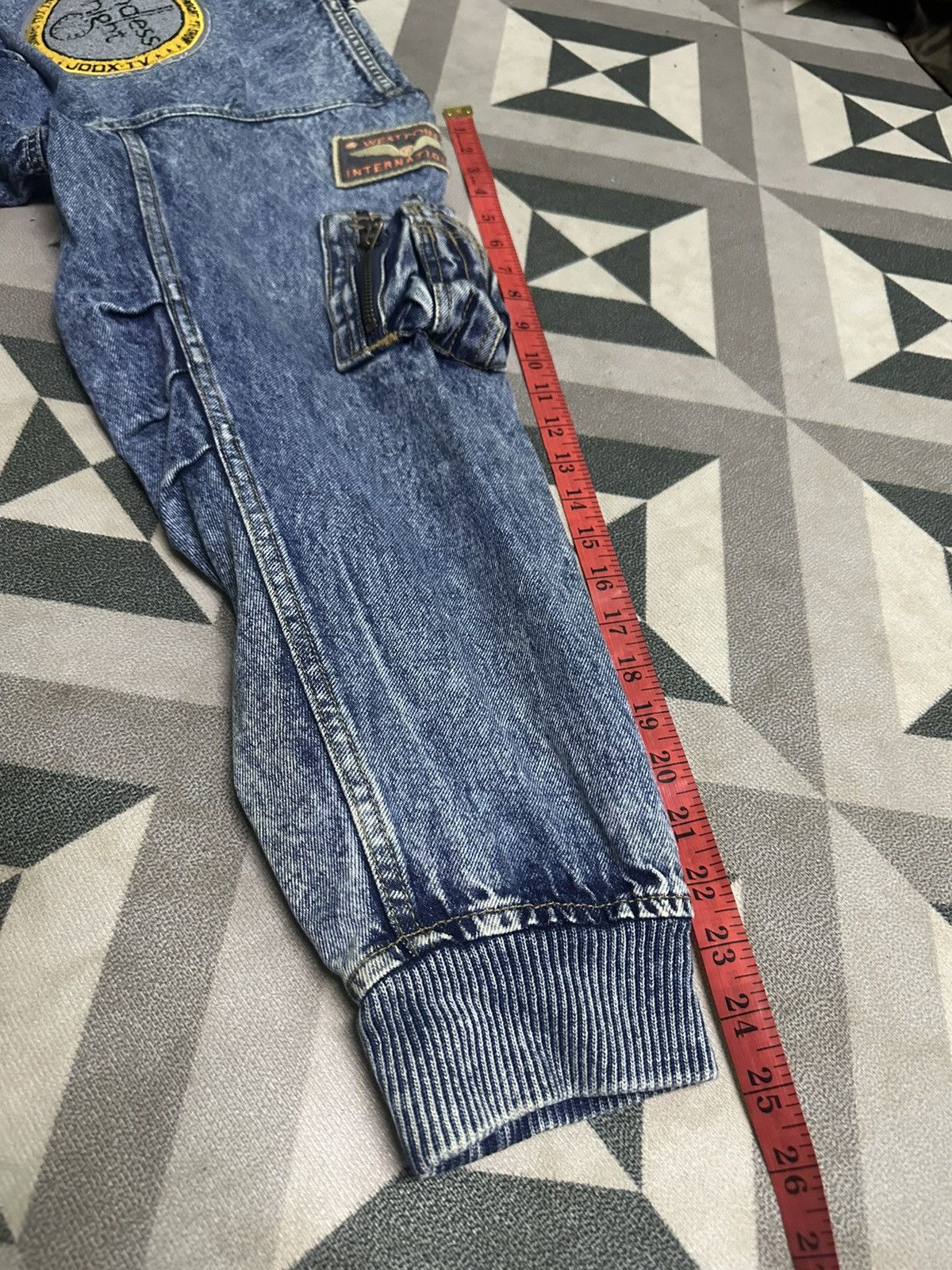 Japanese Brand Vintage Bobson denim bomber jacket Size US L / EU 52-54 / 3 - 12 Thumbnail