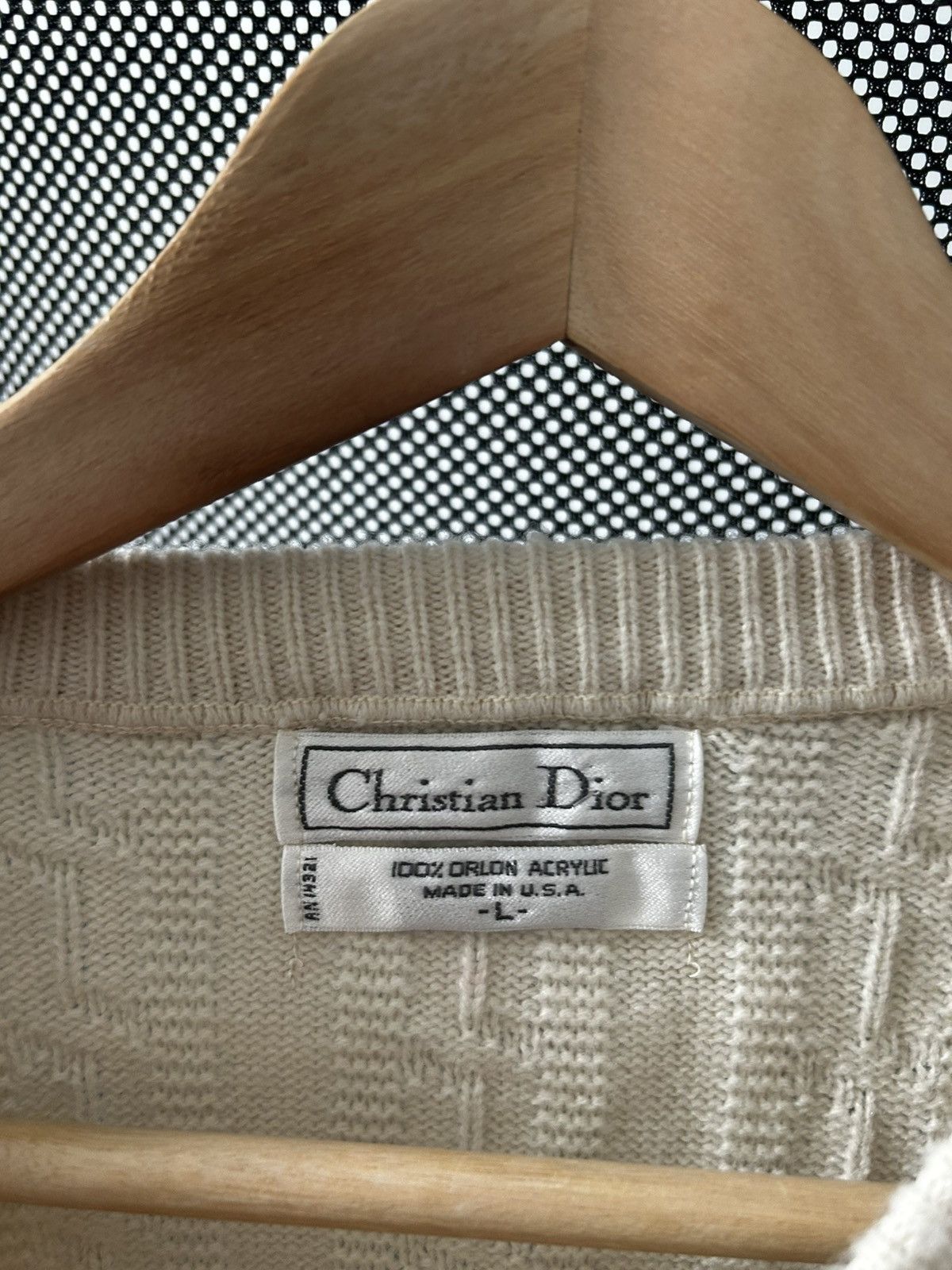 Christian Dior Monsieur christian dior vintage cream sweater Size US L / EU 52-54 / 3 - 3 Thumbnail