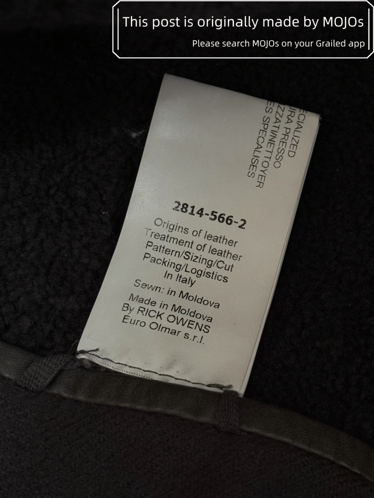Rick Owens Sz 48 Rick Owens 14AW Leather Fur Coat mojos194411 Size US M / EU 48-50 / 2 - 8 Thumbnail