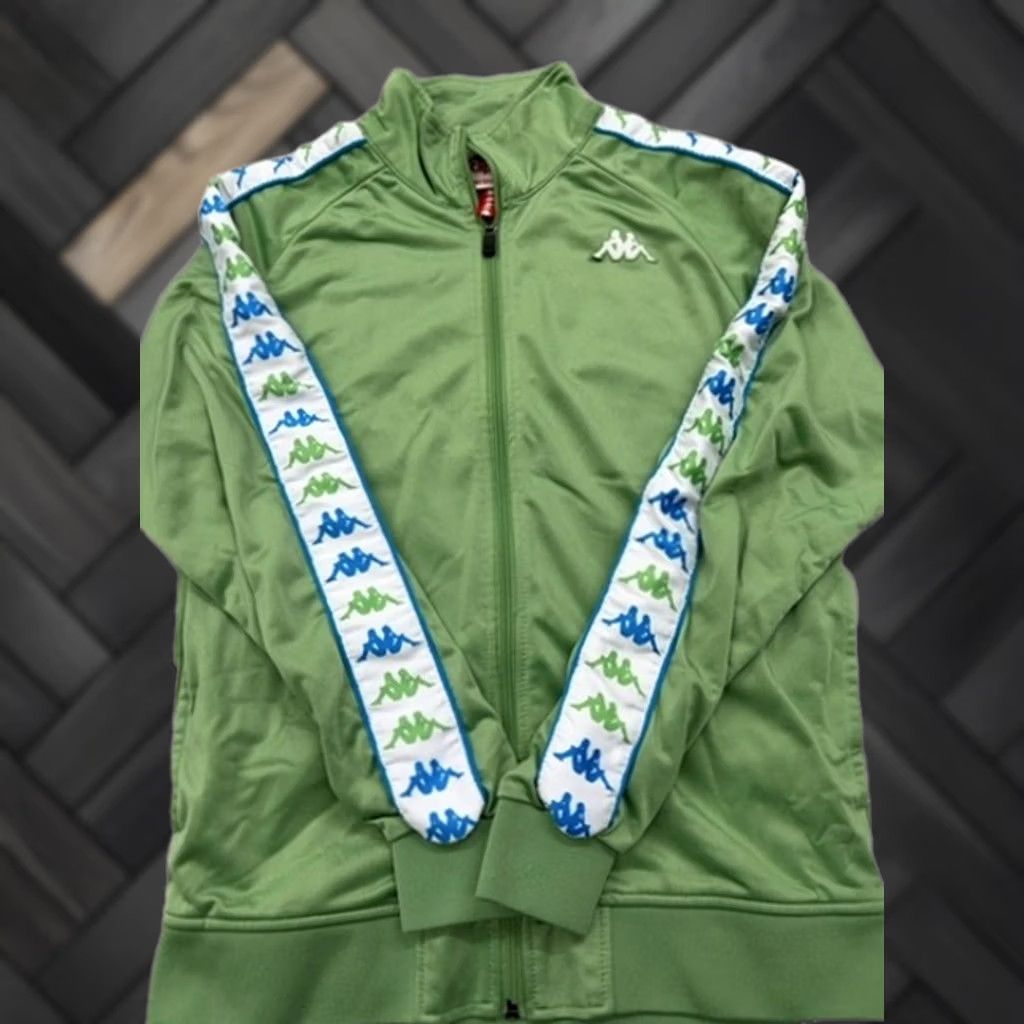 Kappa Kappa Track Jacket Men's Green M Slim Fit Banda front zip Polyester Sportswear Casual Athletic Size US M / EU 48-50 / 2 - 1 Thumbnail