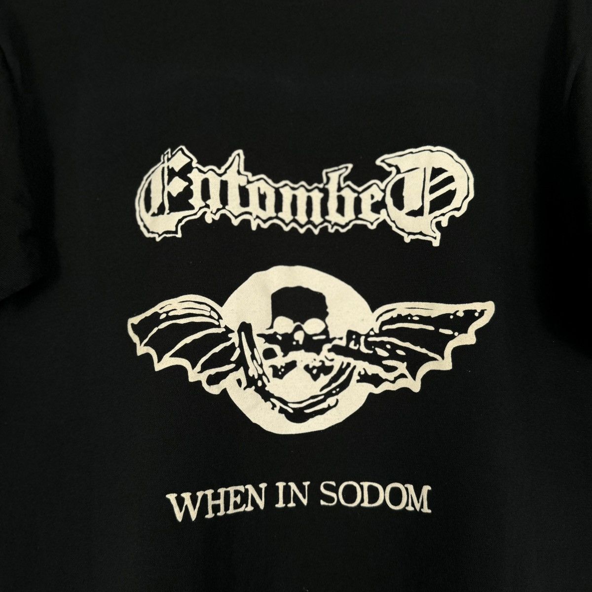 Band Tees Vintage Early 00s Entombed ‘When in Sodom’ Euro T Shirt Size US M / EU 48-50 / 2 - 4 Thumbnail