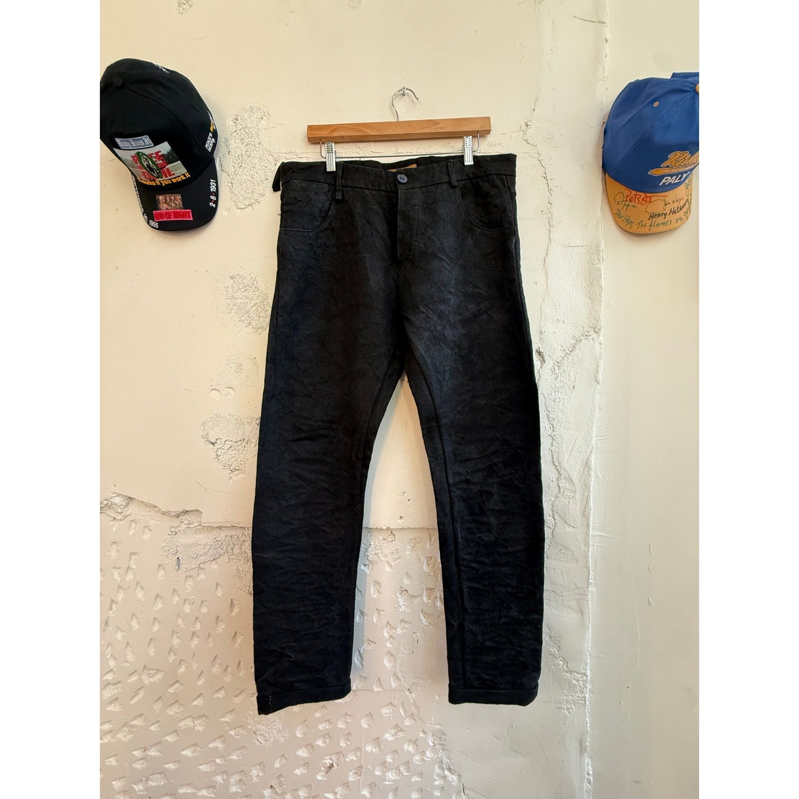 Layer-0 5 pocket pants, black, sail hemp, FWM 17-43 | Grailed