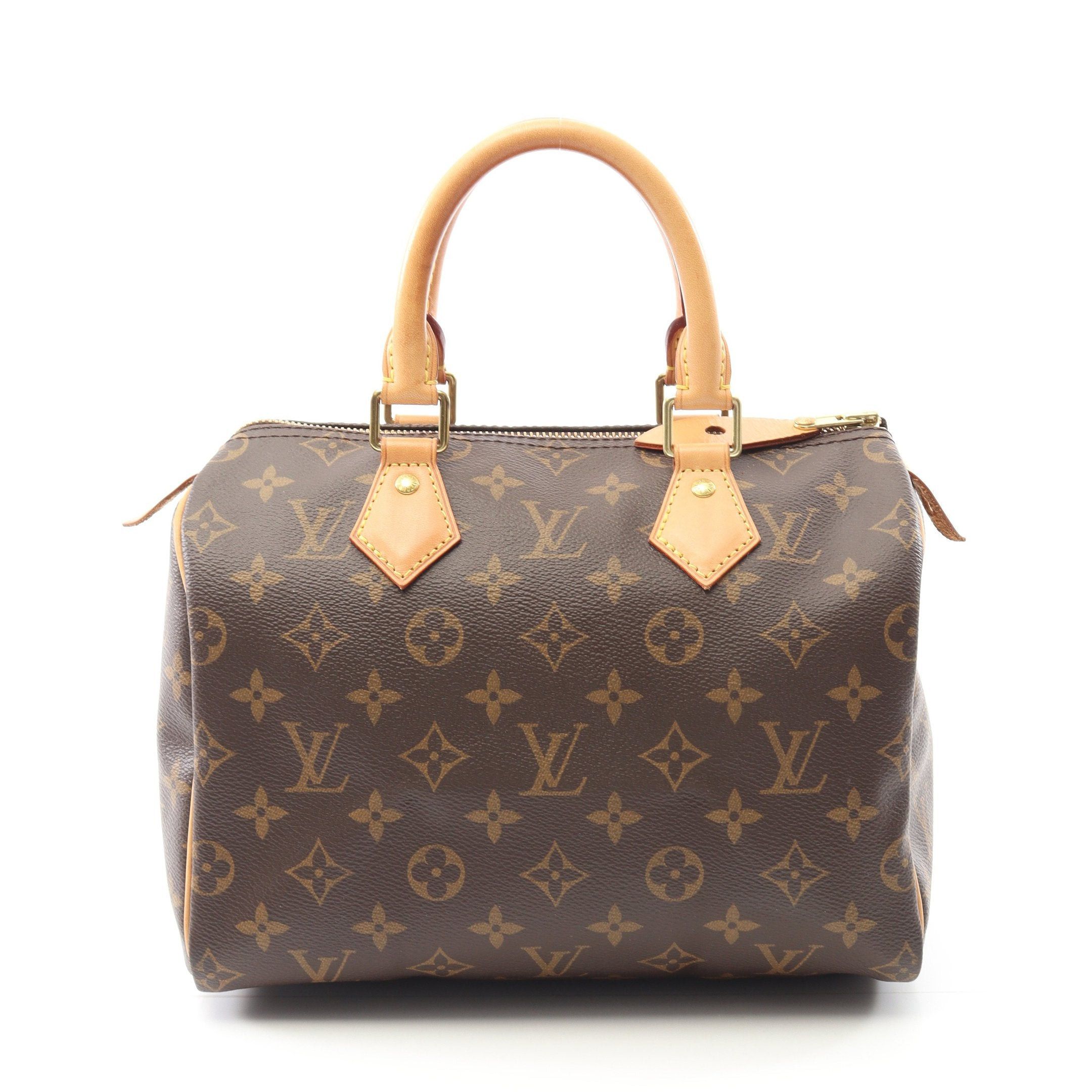 Louis Vuitton Louis Vuitton Speedy 25 Monogram Handbag Leather Brown Size ONE SIZE - 1 Thumbnail