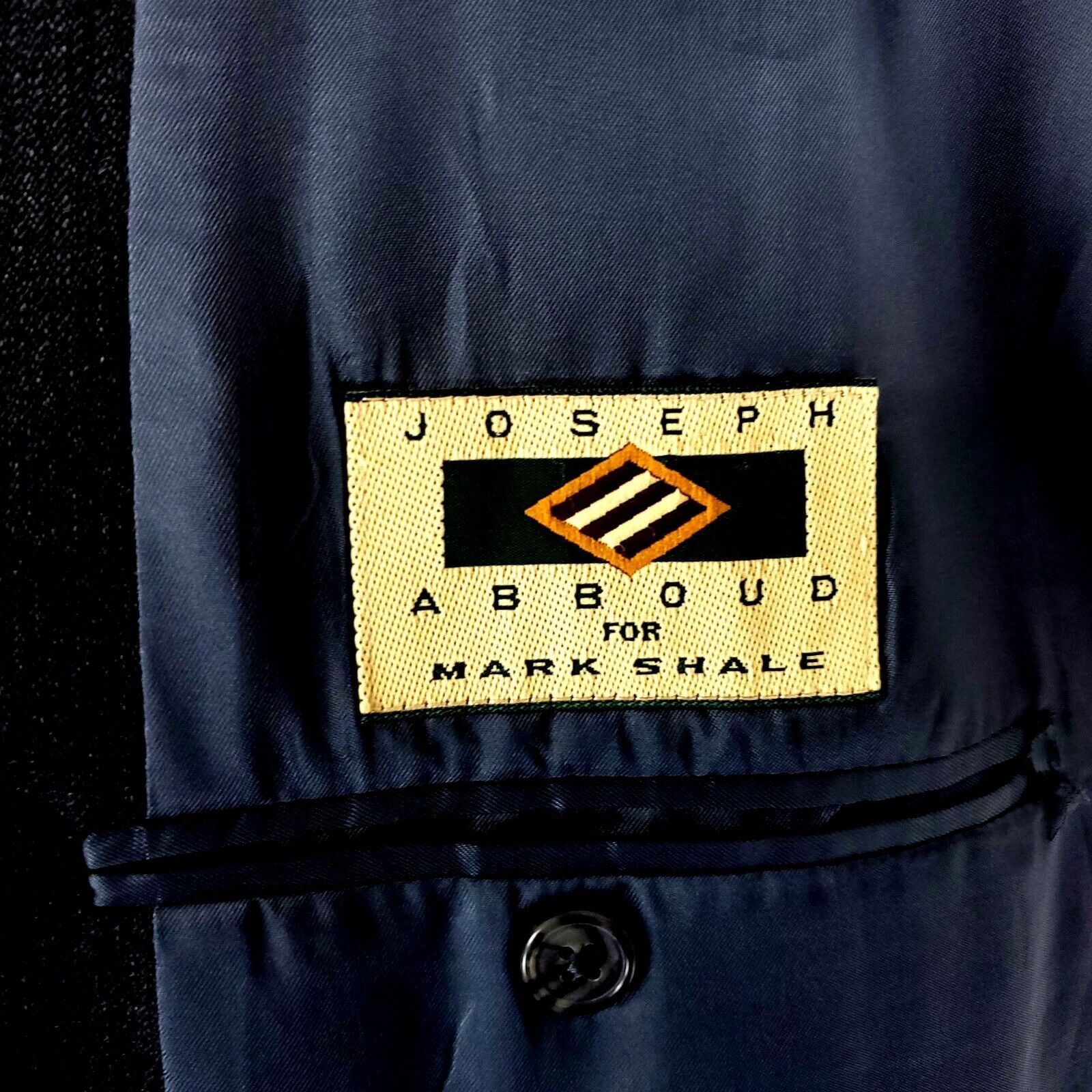 Joseph Abboud Joseph Abboud Mark Shale Wool 2 Button Blazer 44L Gray Herri Size 44L - 8 Thumbnail