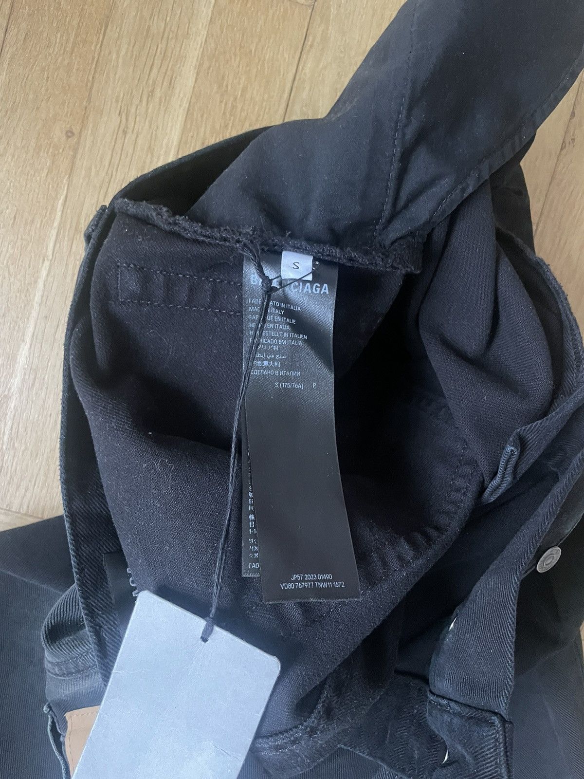 Balenciaga Black baggy denim Size US 31 - 4 Thumbnail