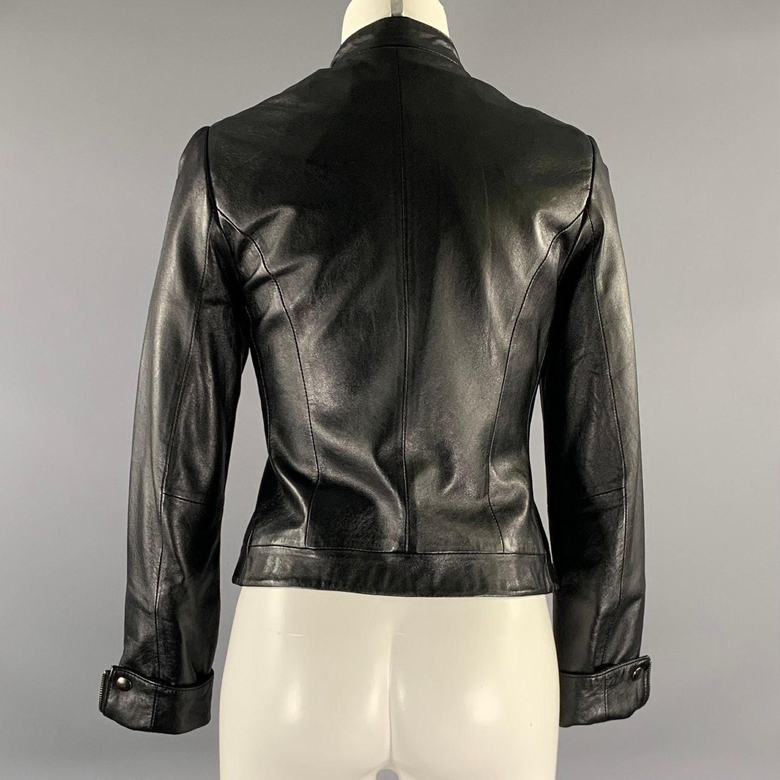 Other WEST COAST LEATHER Size 2 Black Leather Lambskin Jacket Size XS / US 0-2 / IT 36-38 - 3 Thumbnail