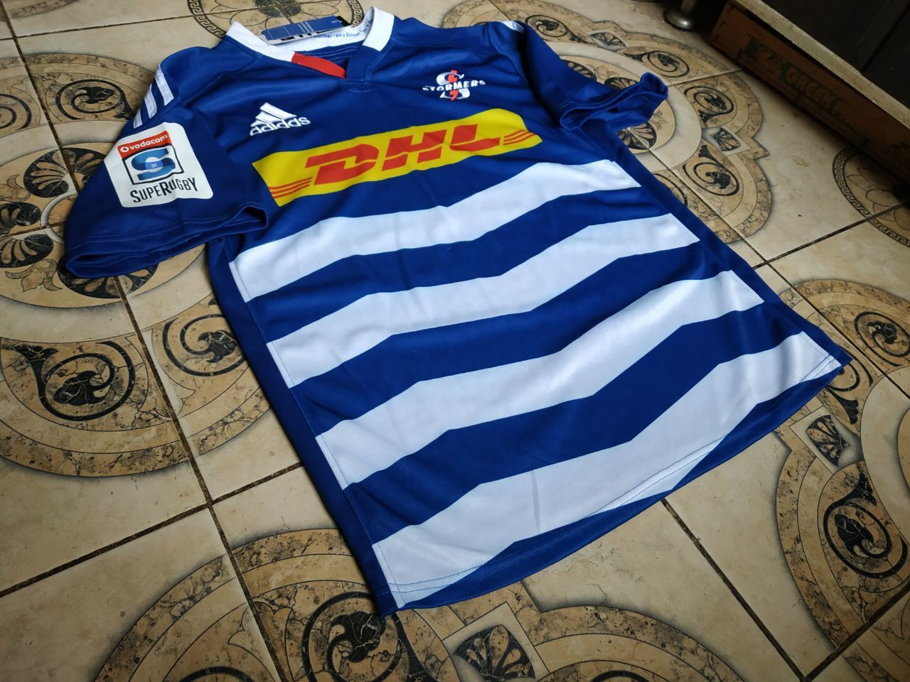 Adidas Adidas Stormers Rugby Jersey 2014 DHL Rugby Shirt L NWT Size US L / EU 52-54 / 3 - 4 Thumbnail