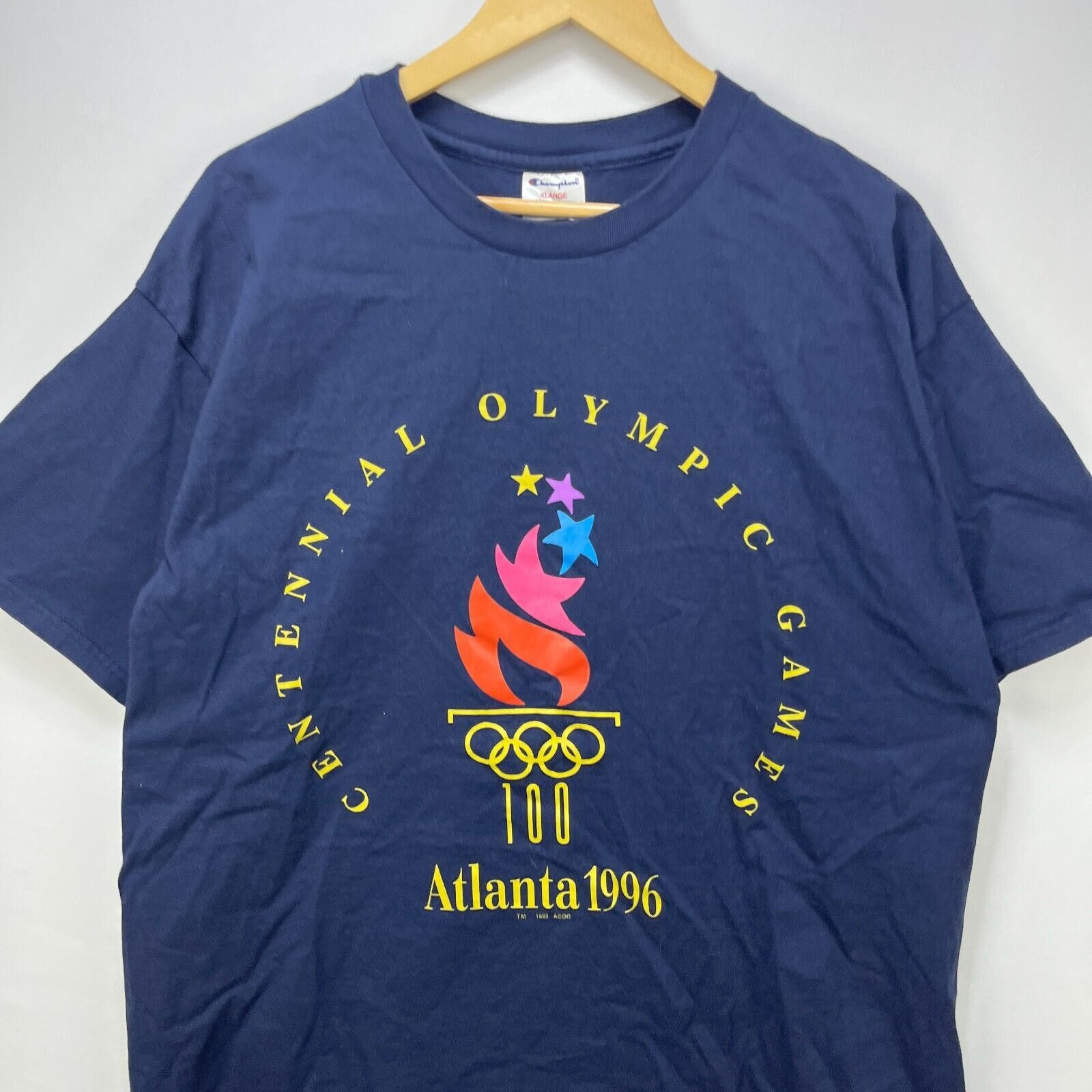 Champion × Vintage Vintage 1996 Atlanta Olympic Games Champion T Shirt XL Size US XL / EU 56 / 4 - 2 Thumbnail