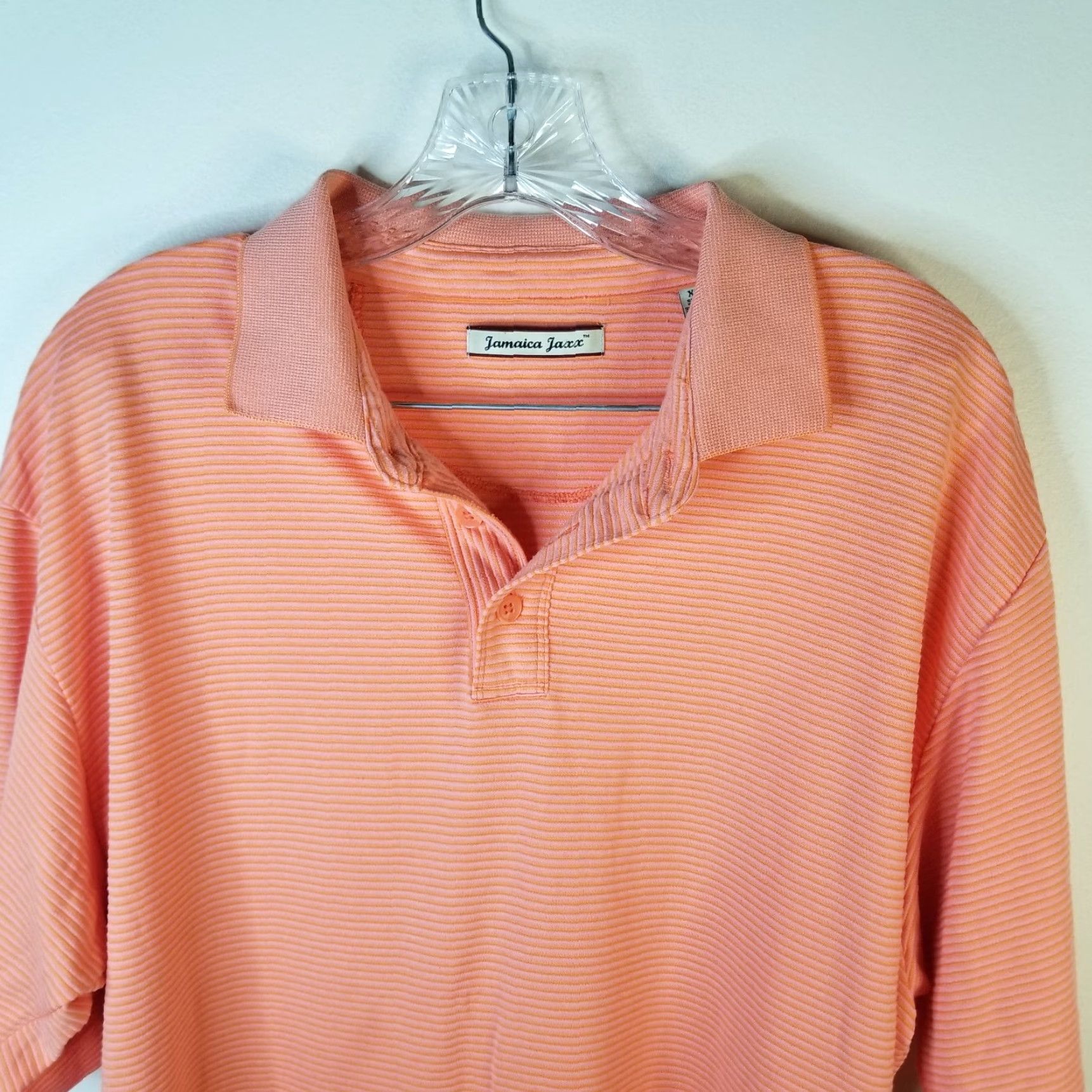 Vintage VINTAGE Jamaica Jaxx Polo Shirt Mens Orange Short Sleeve XL Size US XL / EU 56 / 4 - 3 Thumbnail