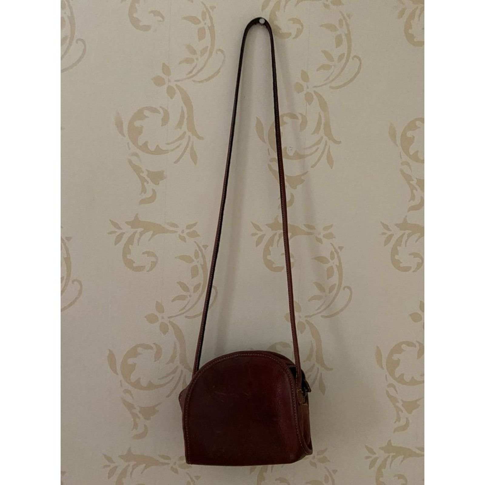 Designer Margot Leather 100% Leather Brown Cross Body Handbag Size ONE SIZE - 4 Thumbnail
