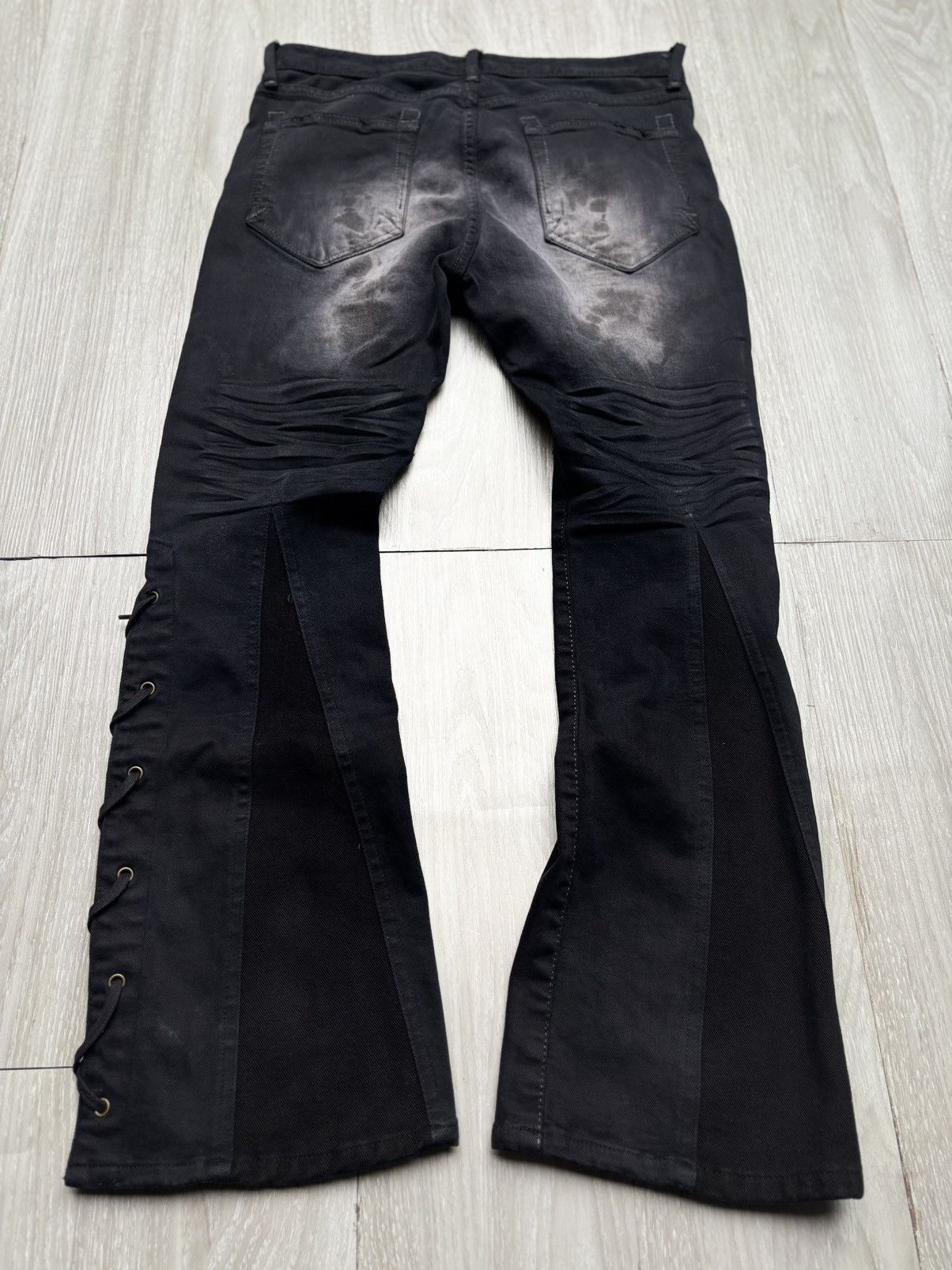 CIVARIZE CIVARIZE lace up skinny flare jeans Size US 27 - 7 Thumbnail