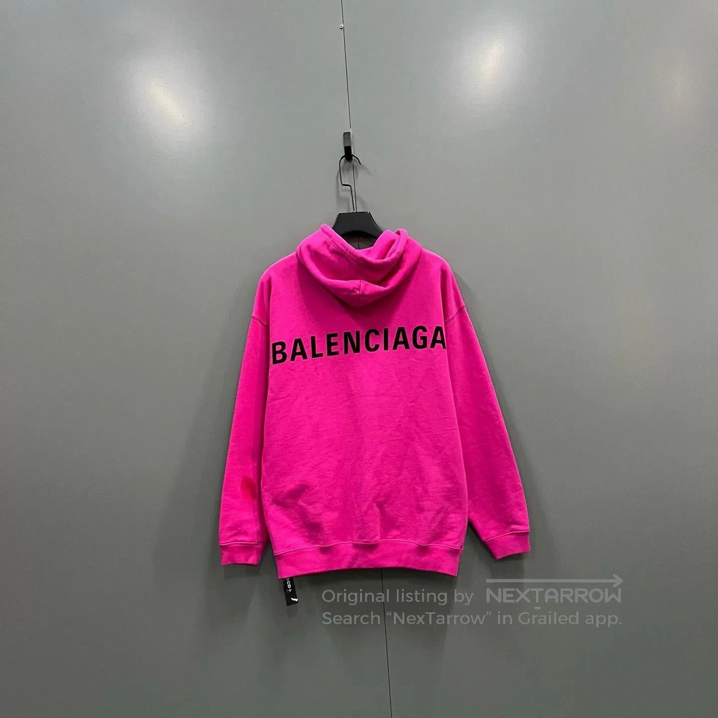 Balenciaga Balenciaga Pink Logo Hoodie Size S. Size US S / EU 44-46 / 1 - 3 Thumbnail