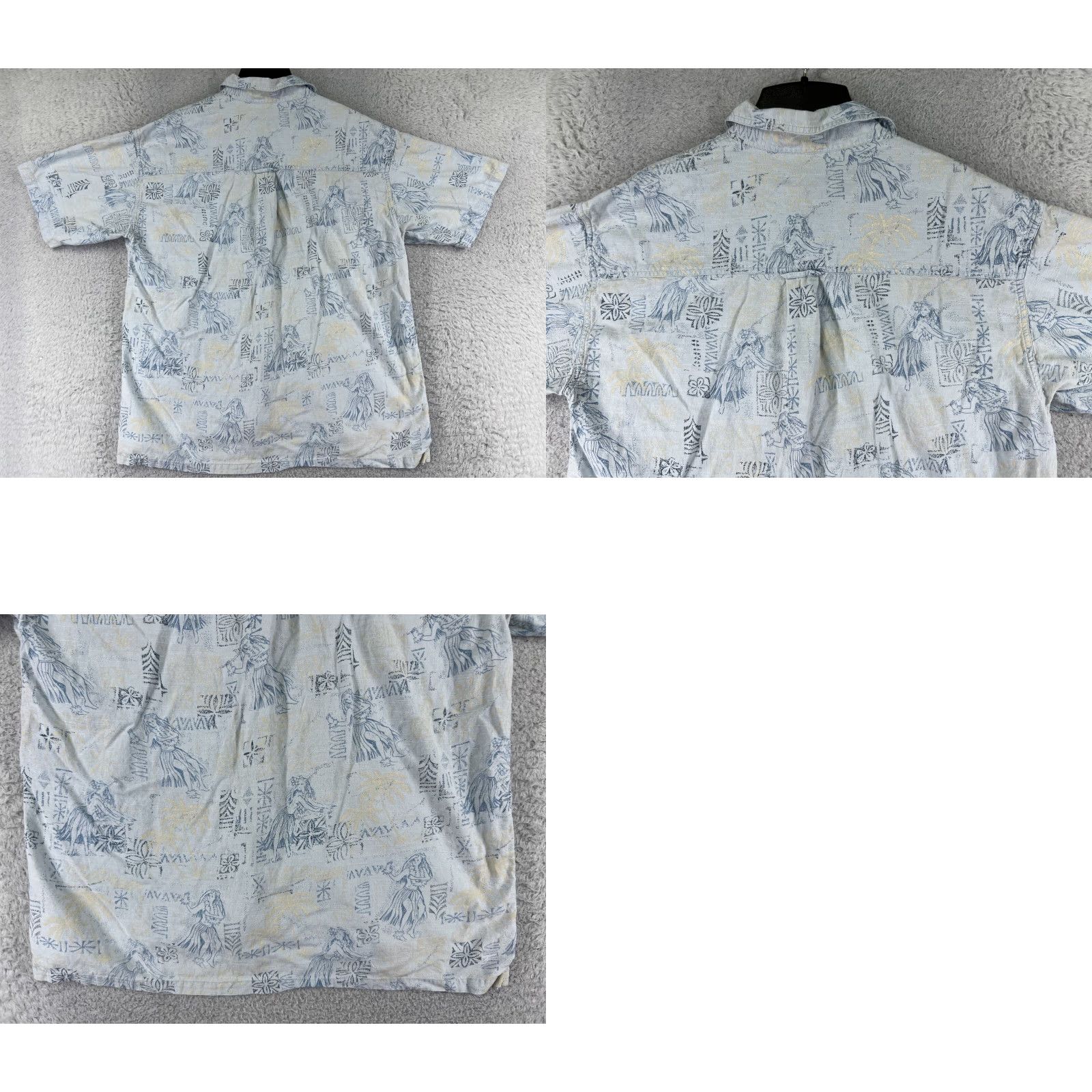 Vintage Half Moon Bay Shirt Men Blue Floral Hawaiian Button-Up Short Sleeve X-Large Size US XL / EU 56 / 4 - 9 Thumbnail