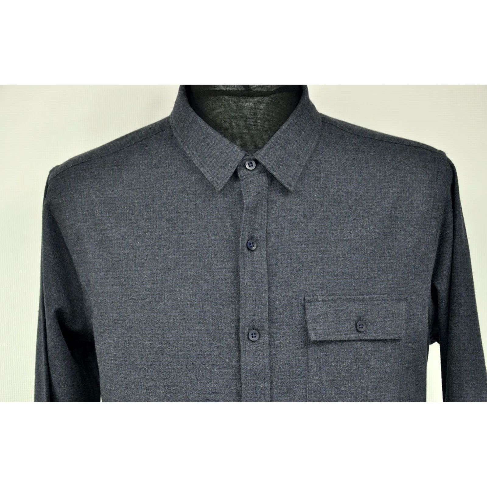 Vintage Nigel Hall Shirt Check Flannel Button-Up Pocket Gray L Mens Size US L / EU 52-54 / 3 - 2 Thumbnail